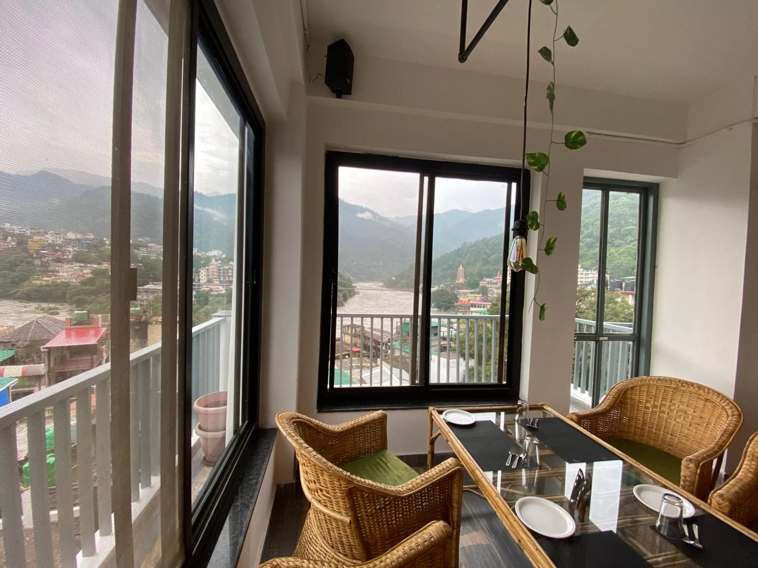 Dining area in Hotel Shiva Yog Sthal