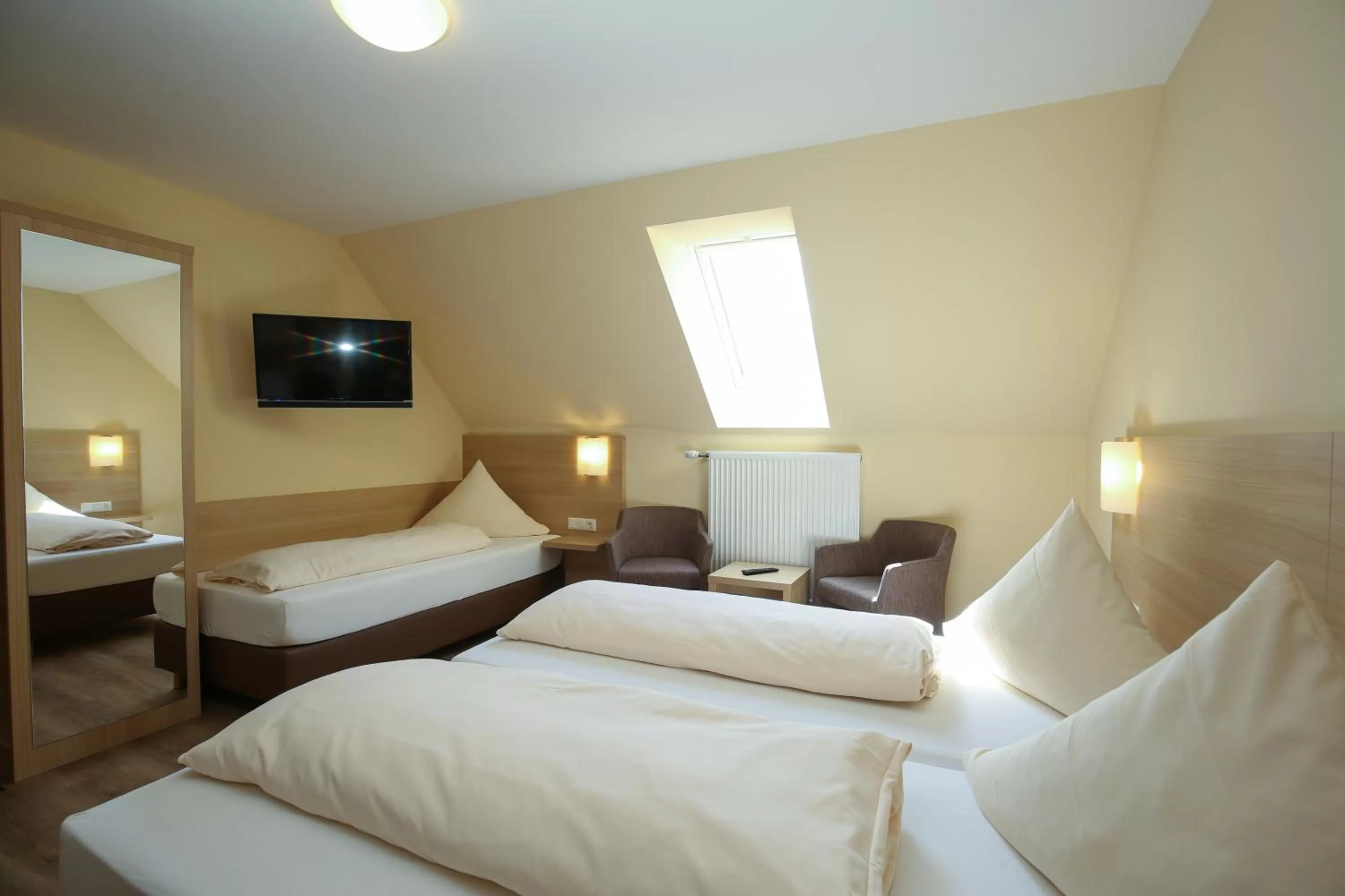 Bed in Hotel-Restaurant Stern