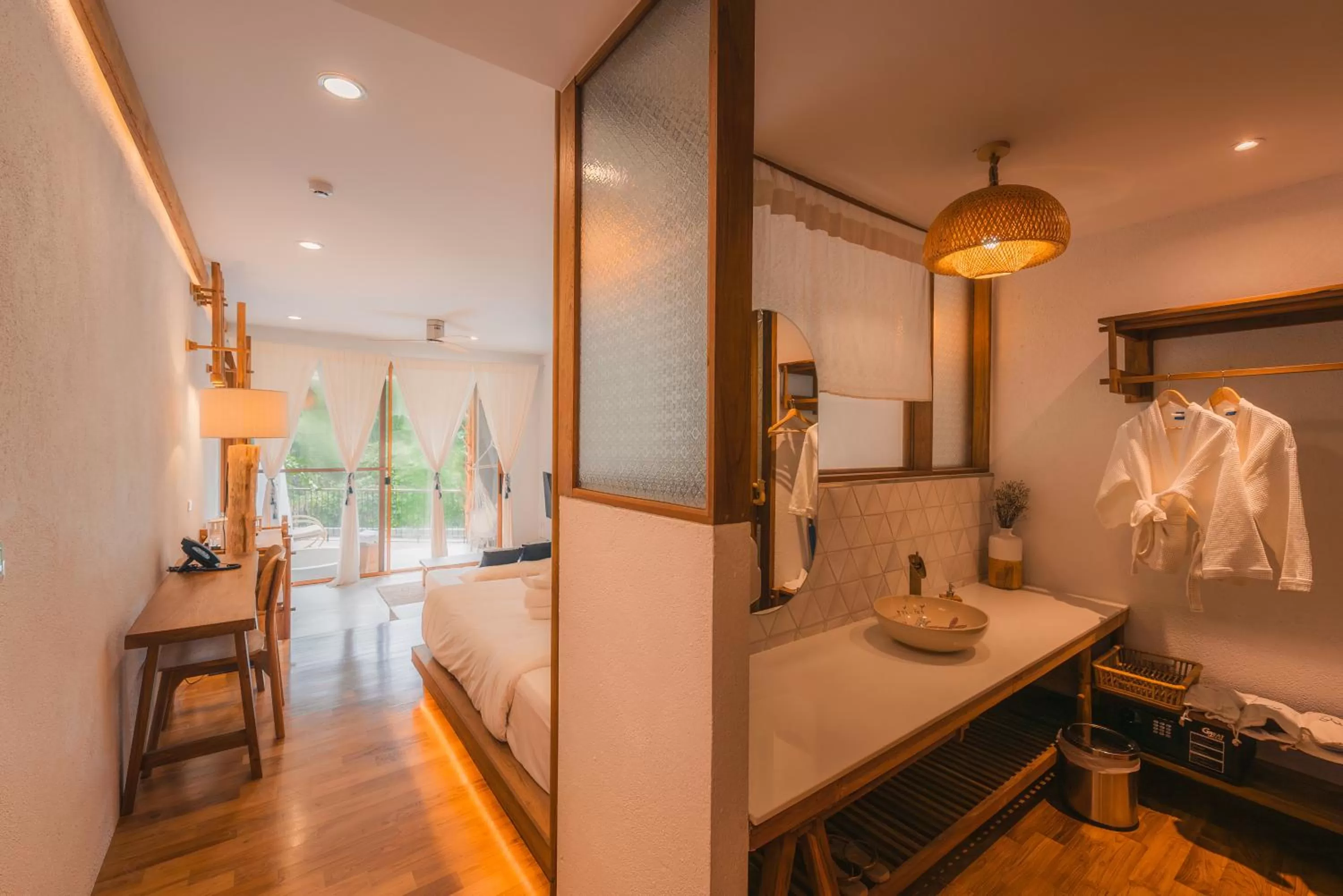 Bathroom, Bed in Proud Phu Fah Muang Chiang Mai