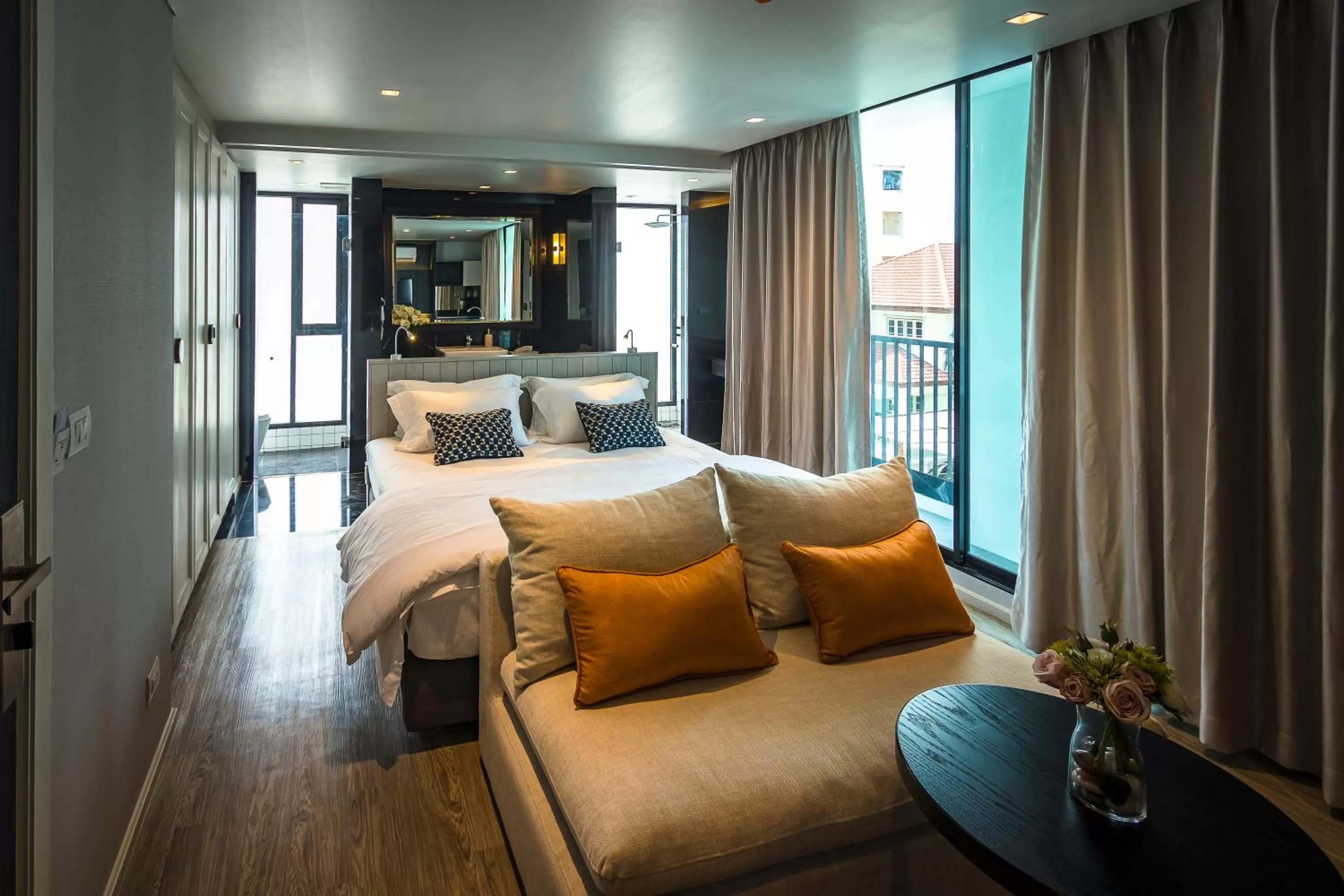 Bed in Apartelle Jatujak Hotel