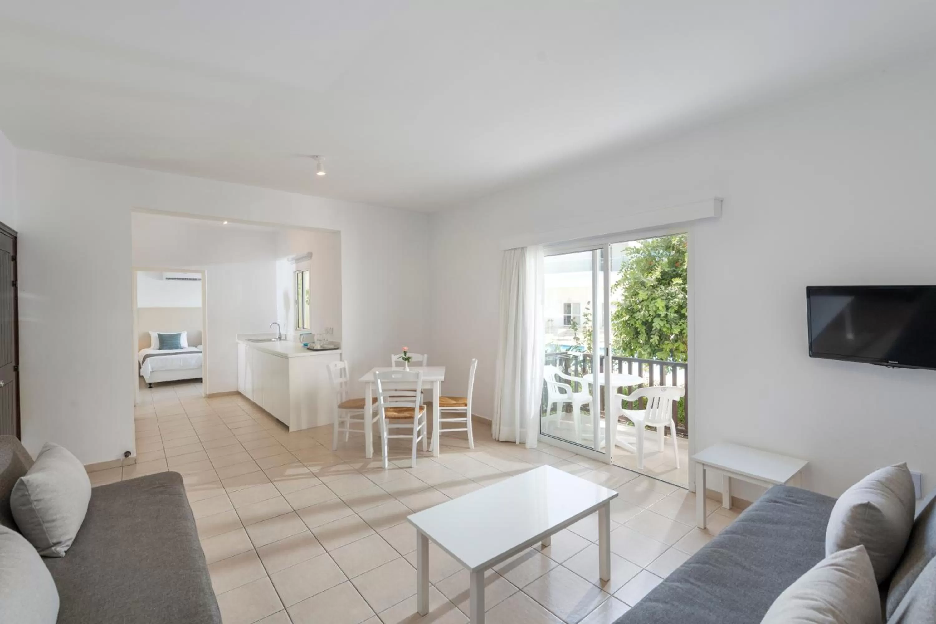 Kitchen or kitchenette in Akti Beach Hotel & Village Resort