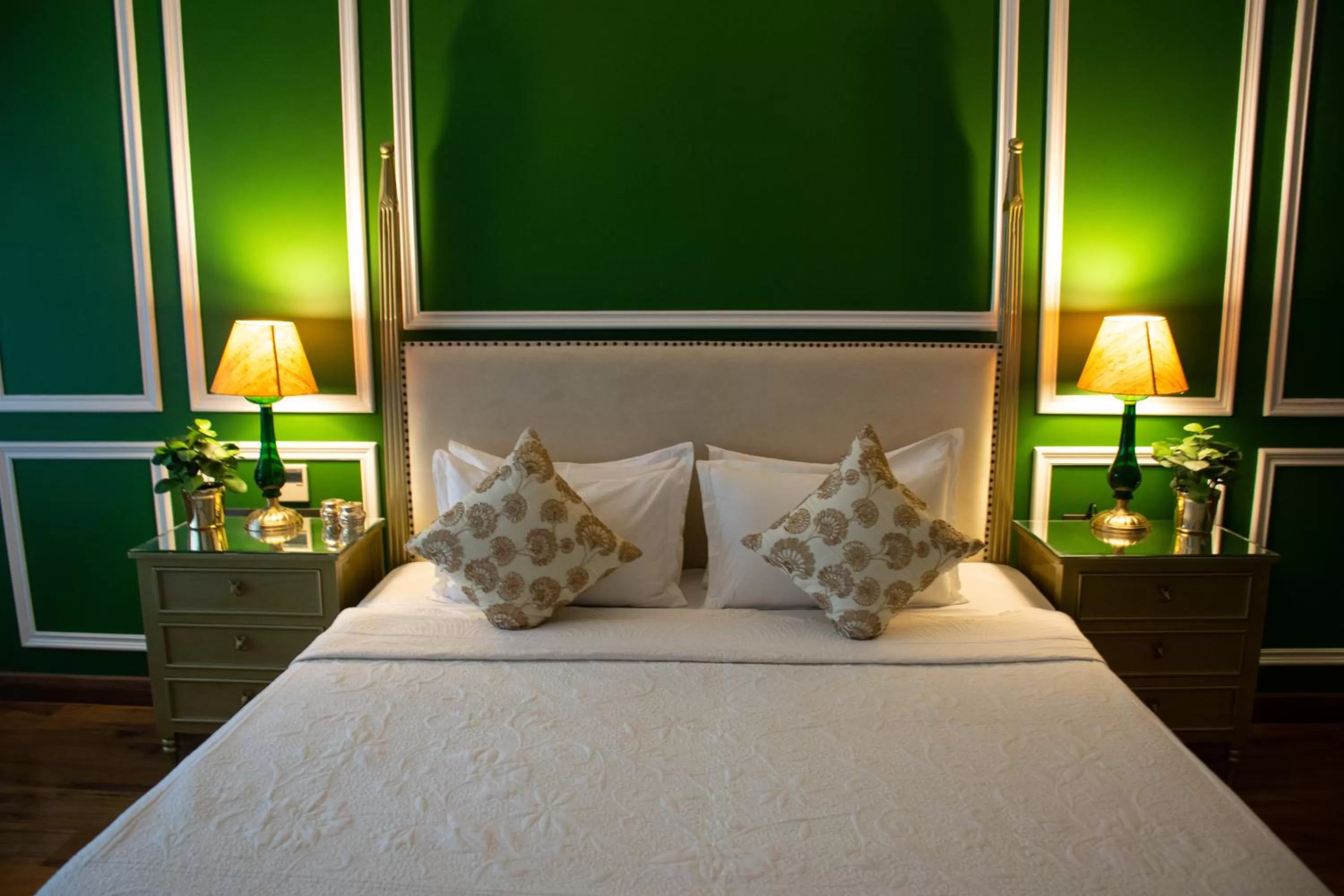 Bed in Dileep Kothi - A Royal Boutique Luxury Suites in Jaipur