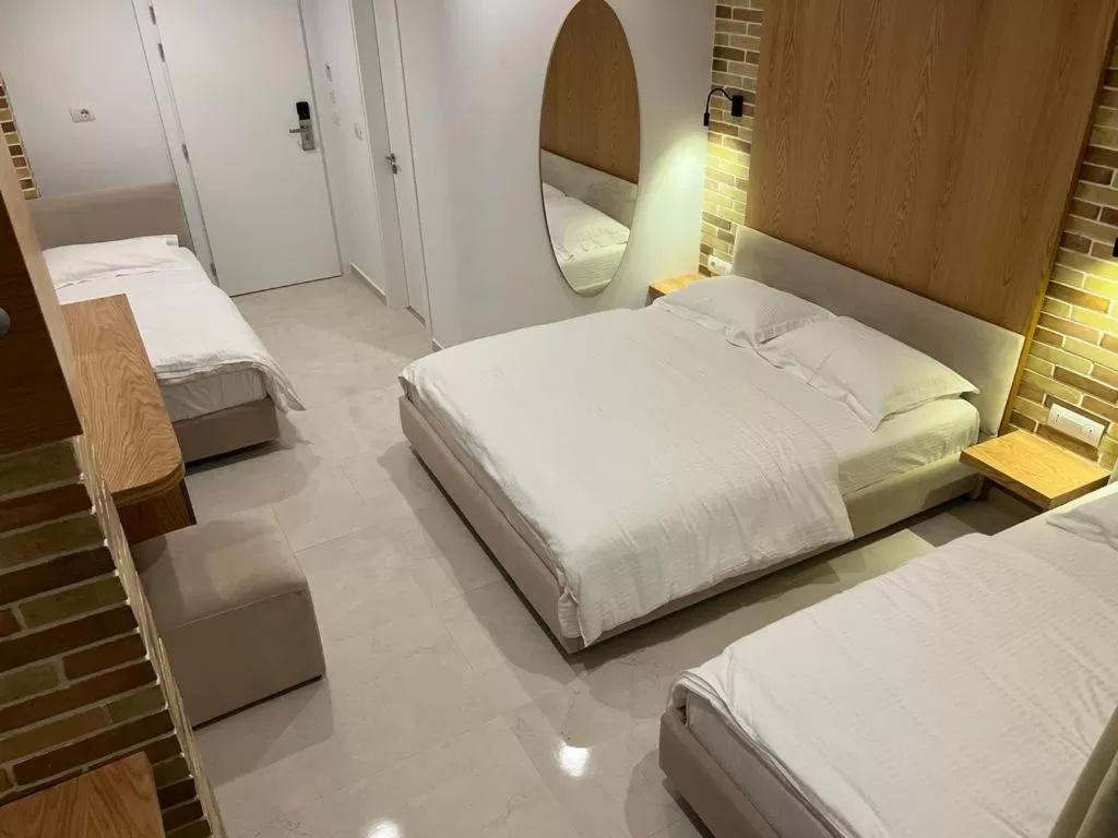 Bed in Hotel Piccolino