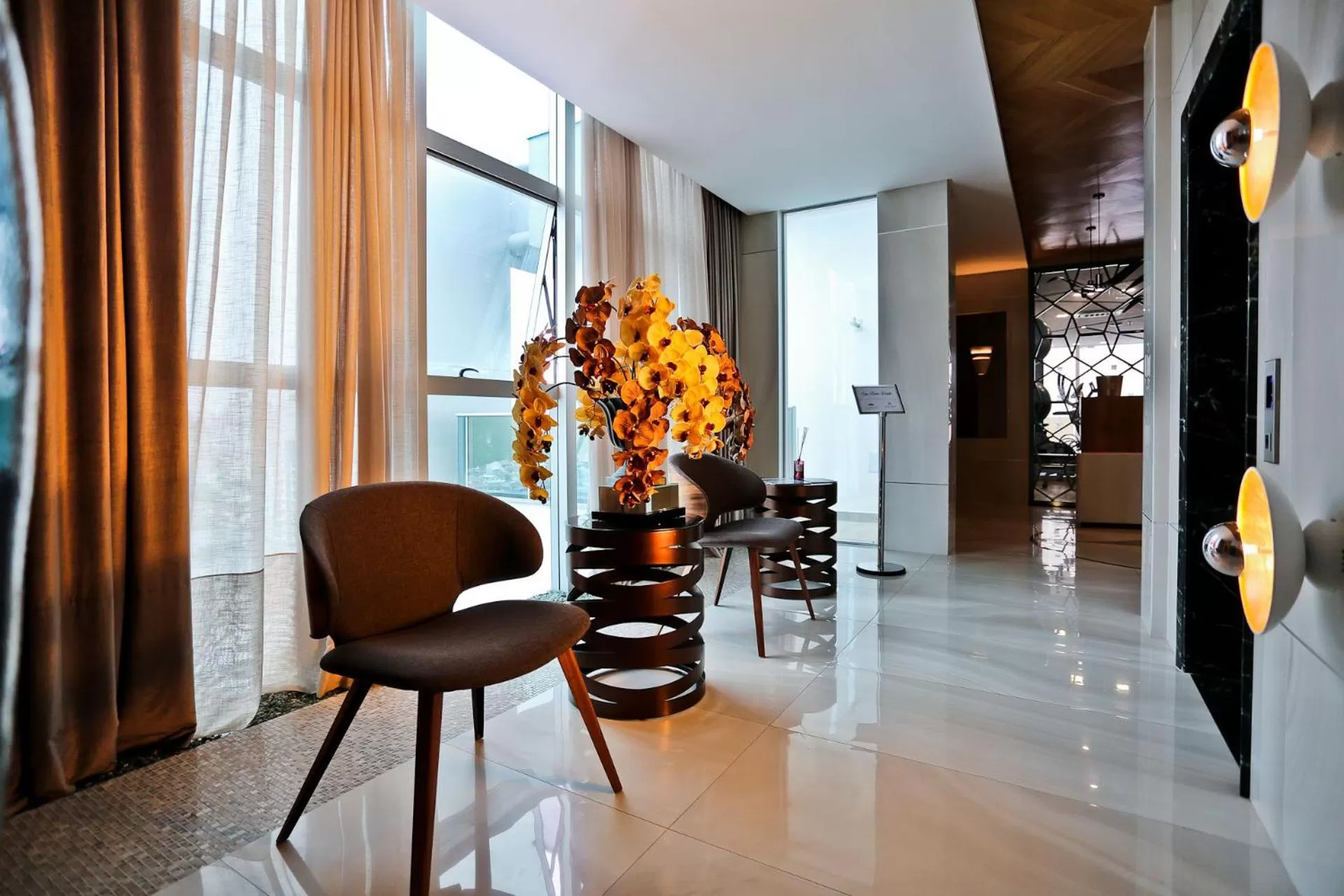 Seating area in Sandri Palace Hotel