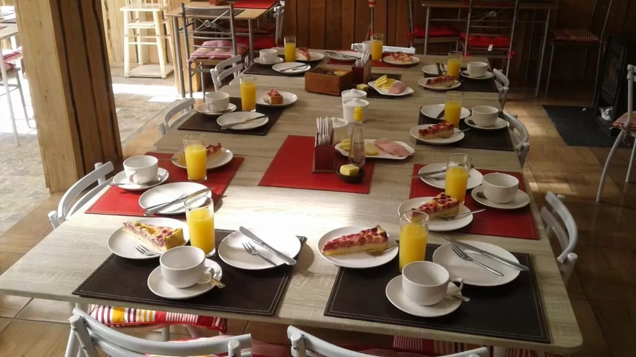Breakfast in Cabanas Senderos Puyuhuapi