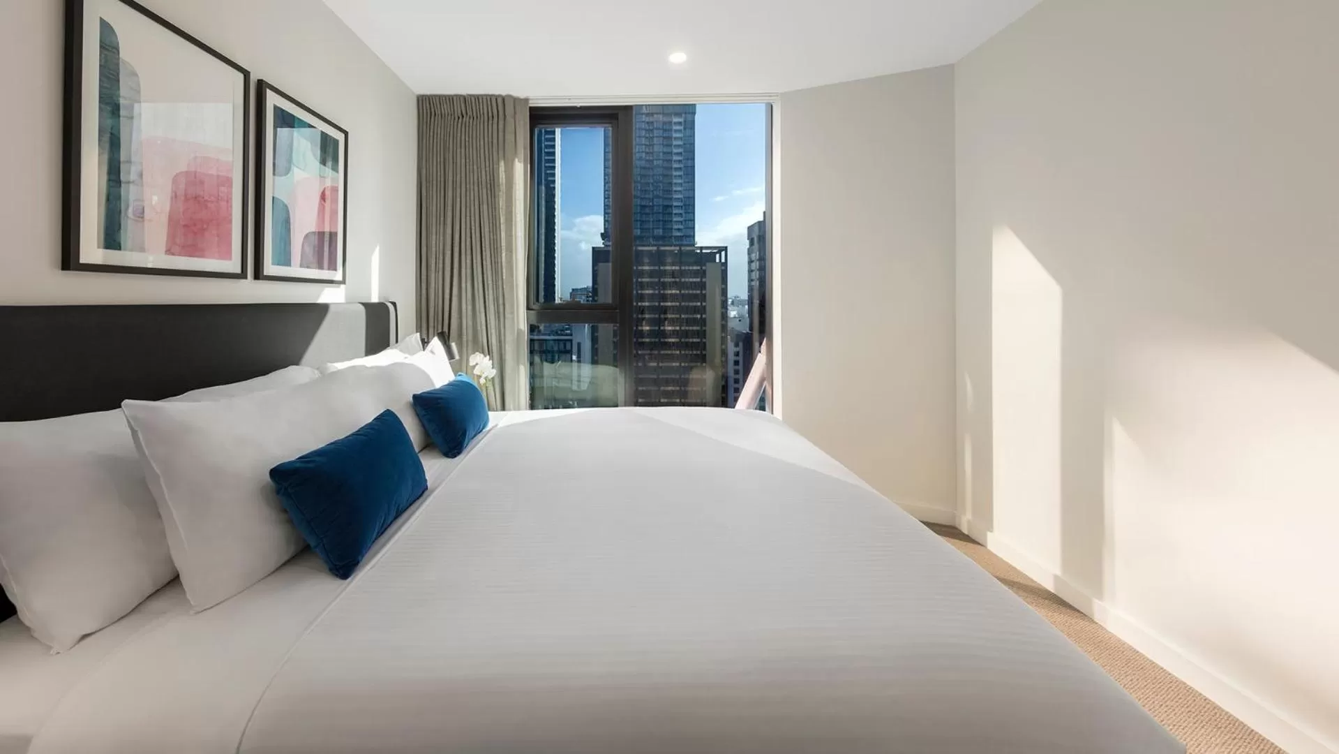 Bed in Avani Melbourne Central Residences