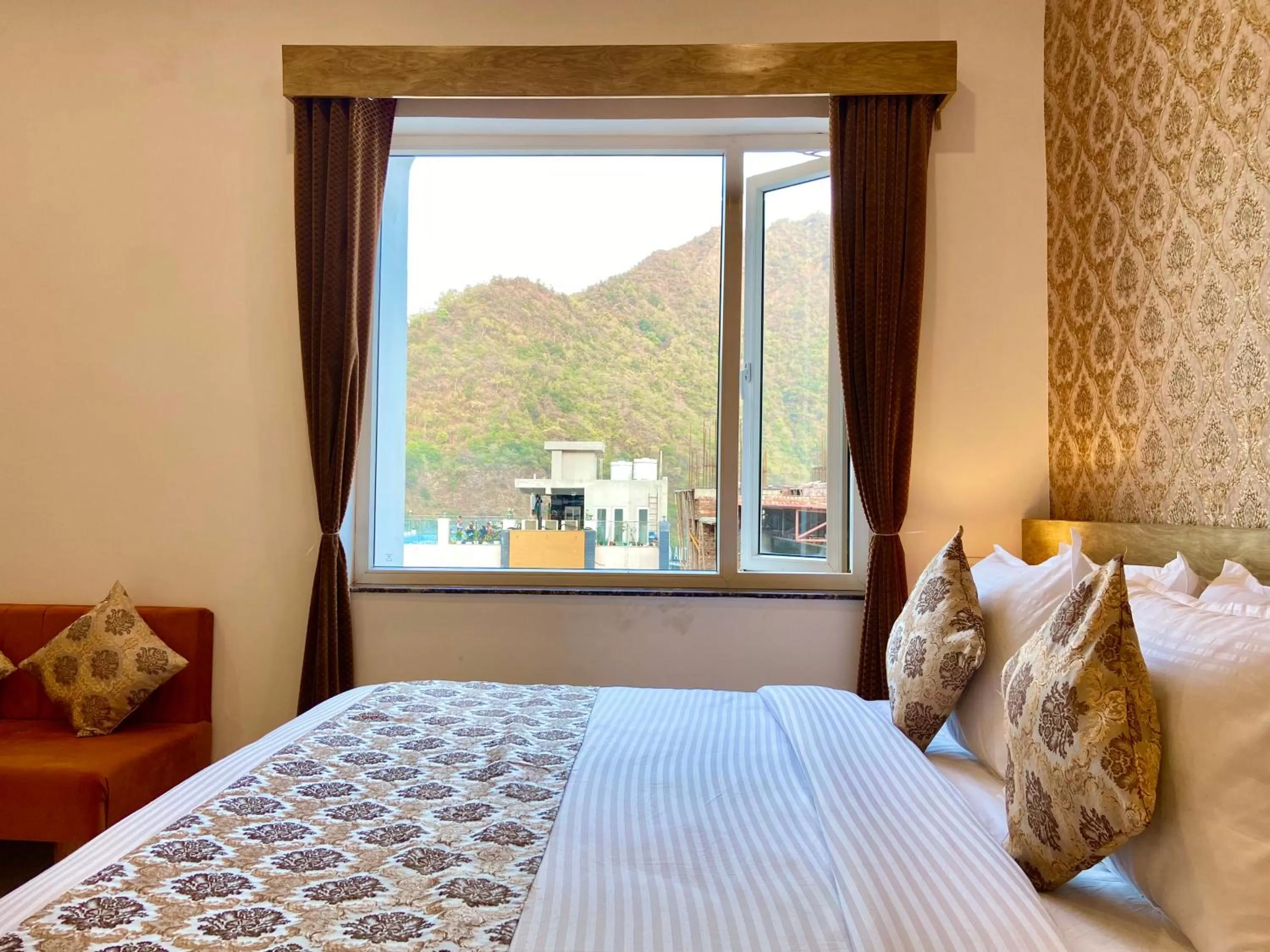 Bed in Arogyadham Wellness Retreat