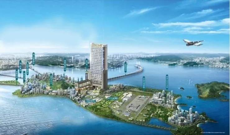 Sea view in Shine Hotel Incheon Airport