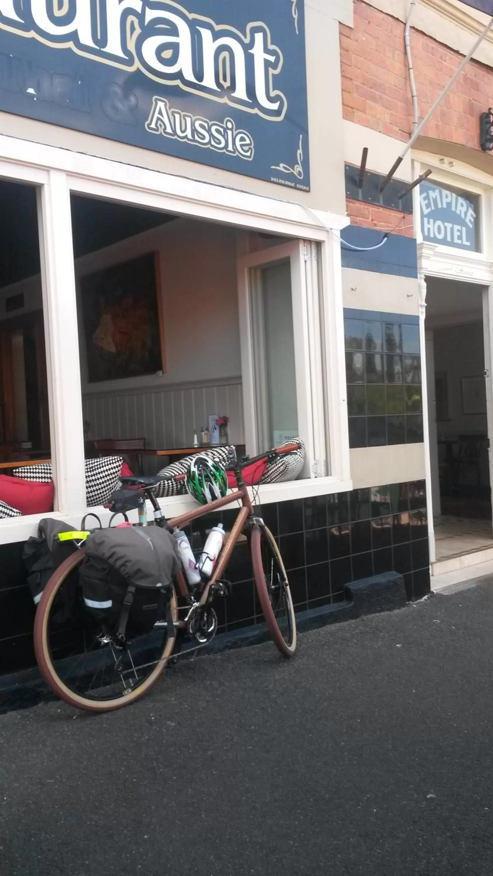 Cycling in The Empire Hotel Deloraine