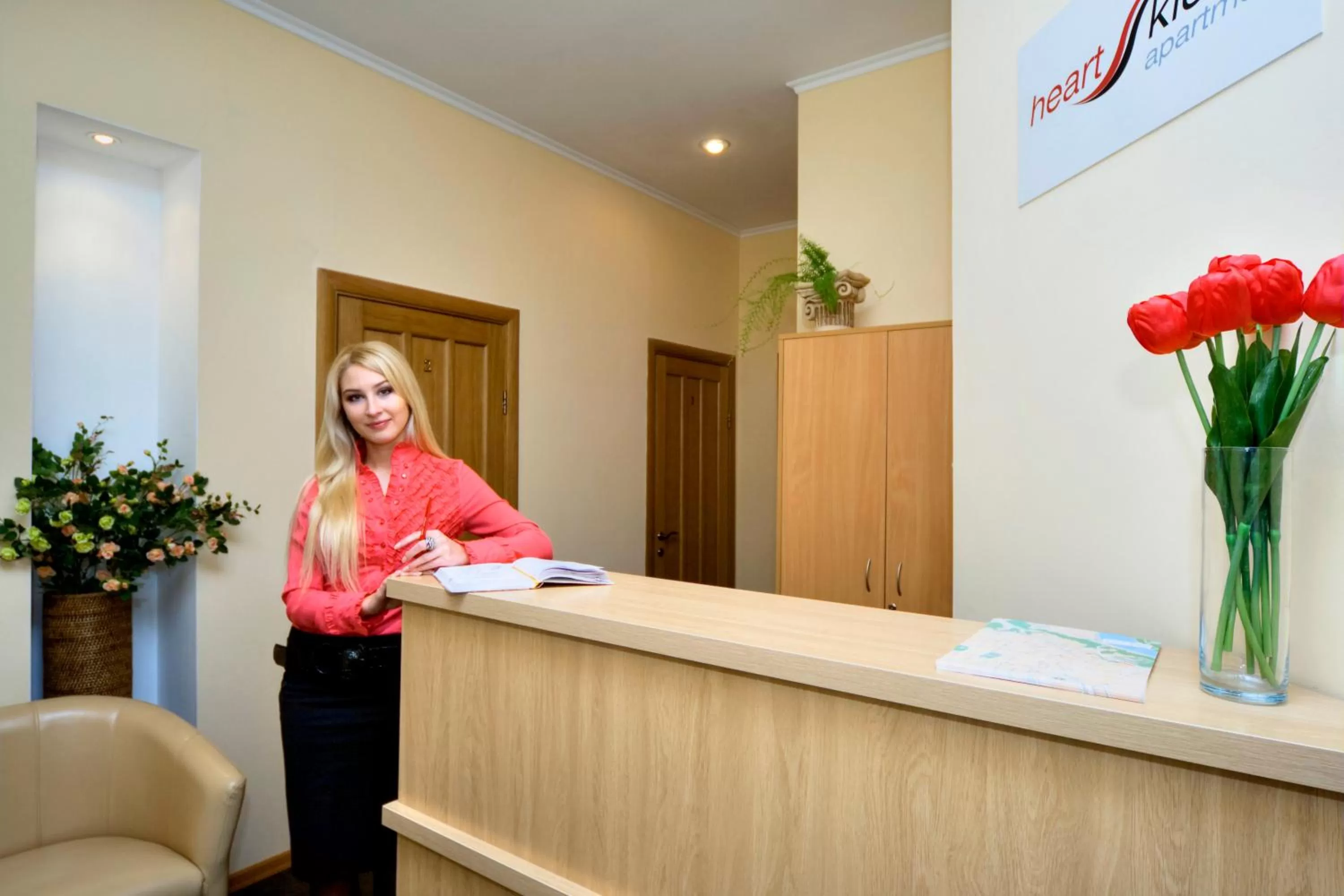 Lobby or reception in Heart Kyiv Apart-Hotel