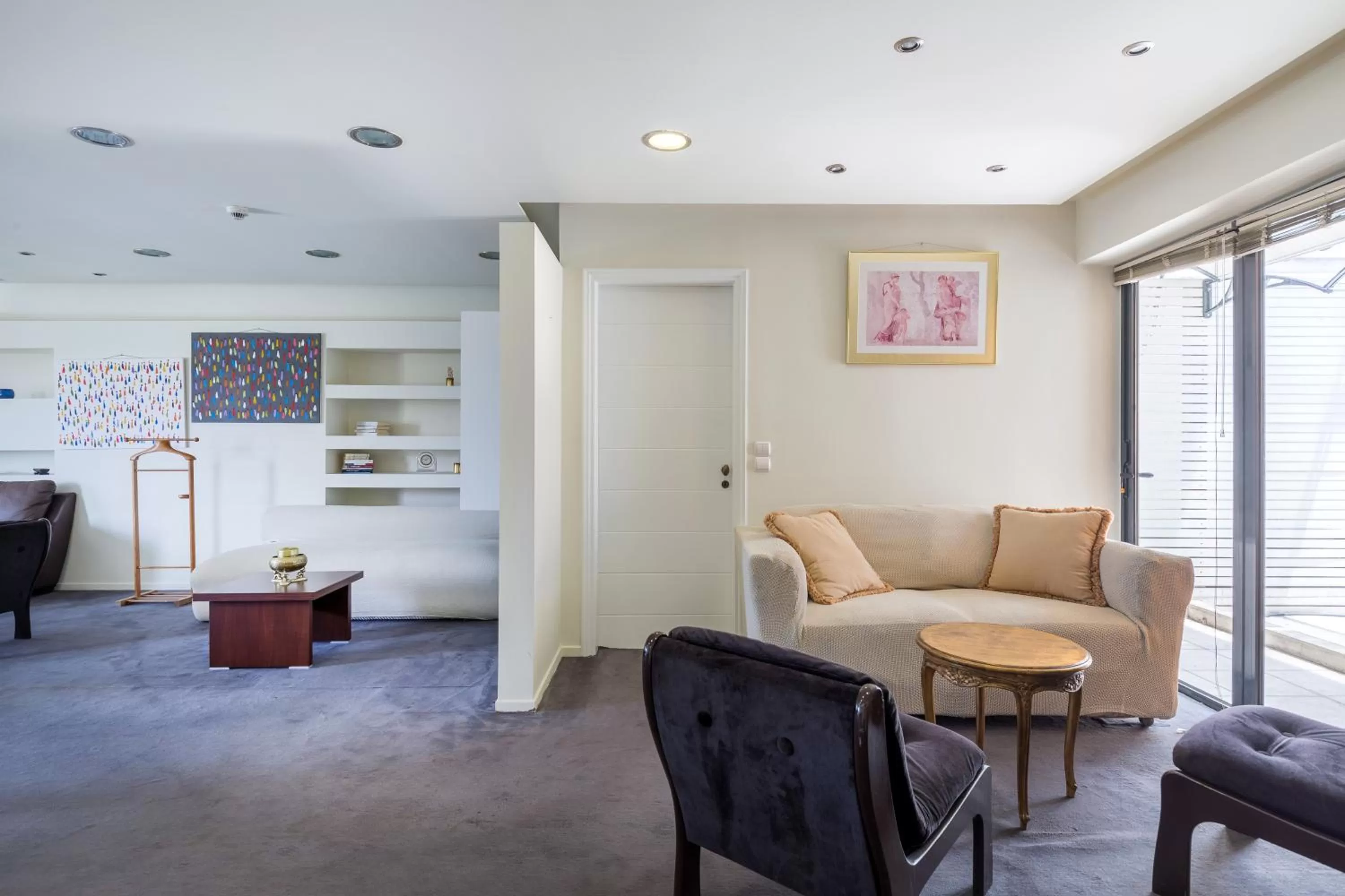 Seating area in Arditou Akropolis Apartments-Suites