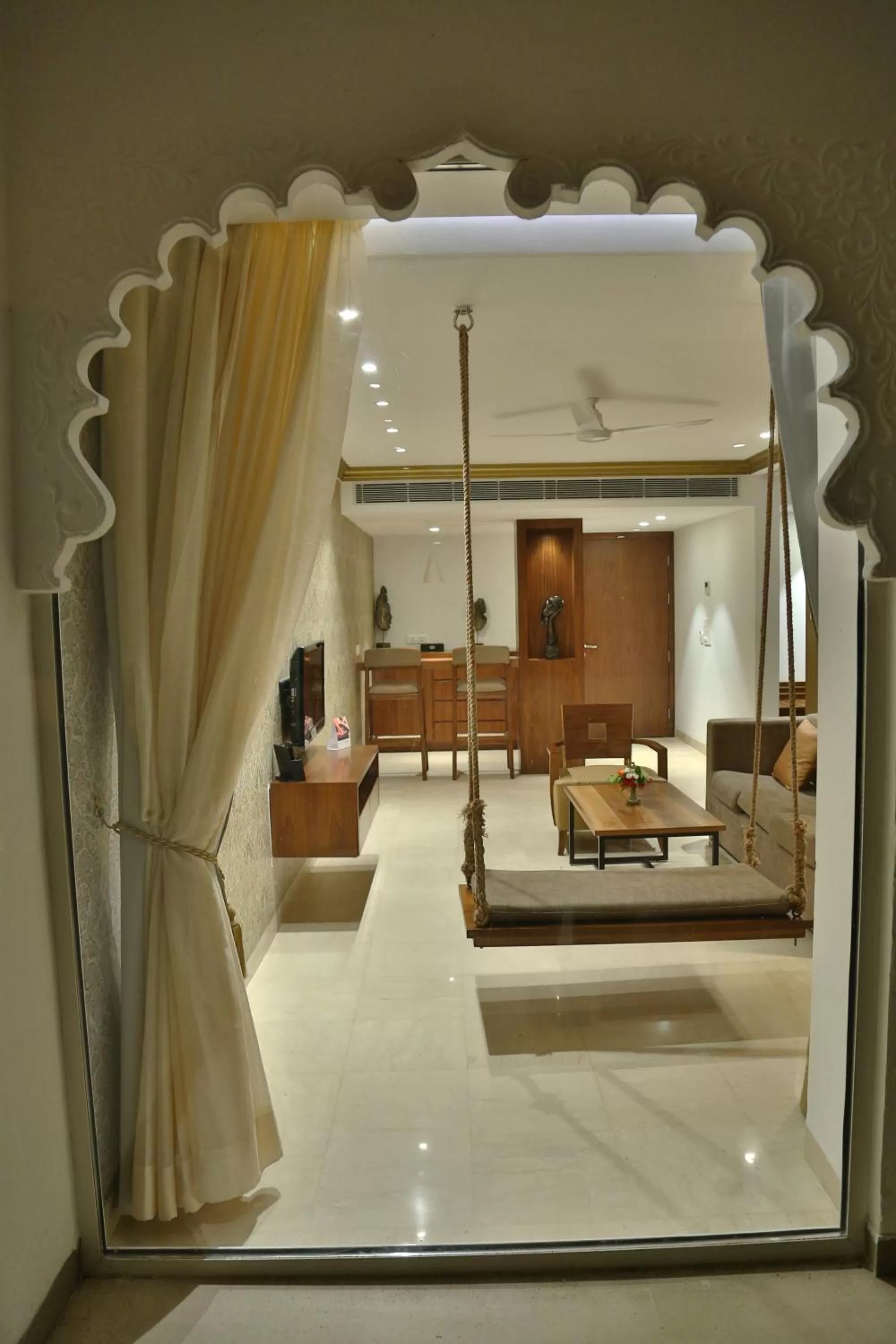 Balcony/Terrace in Jaisamand Island Resort