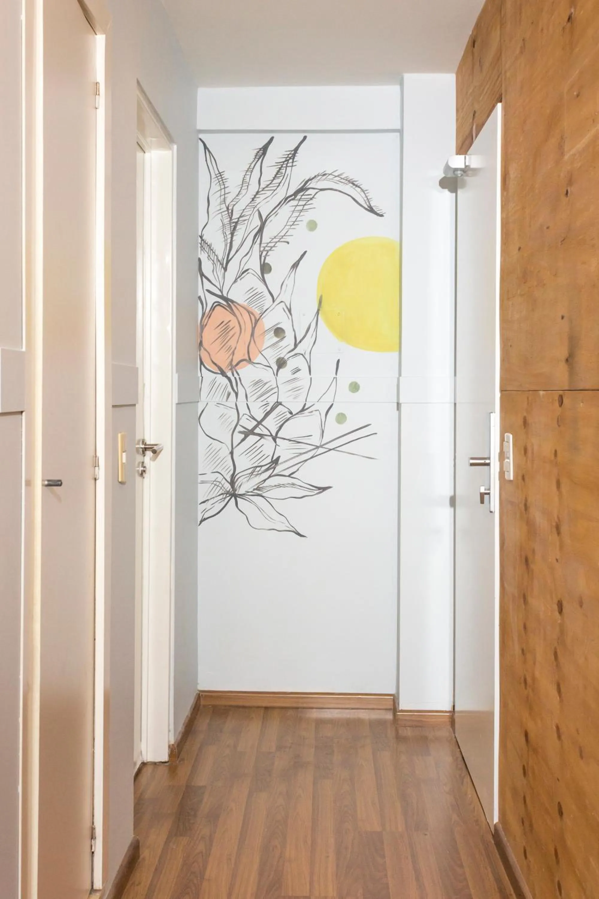 Decorative detail in Circus Hostel