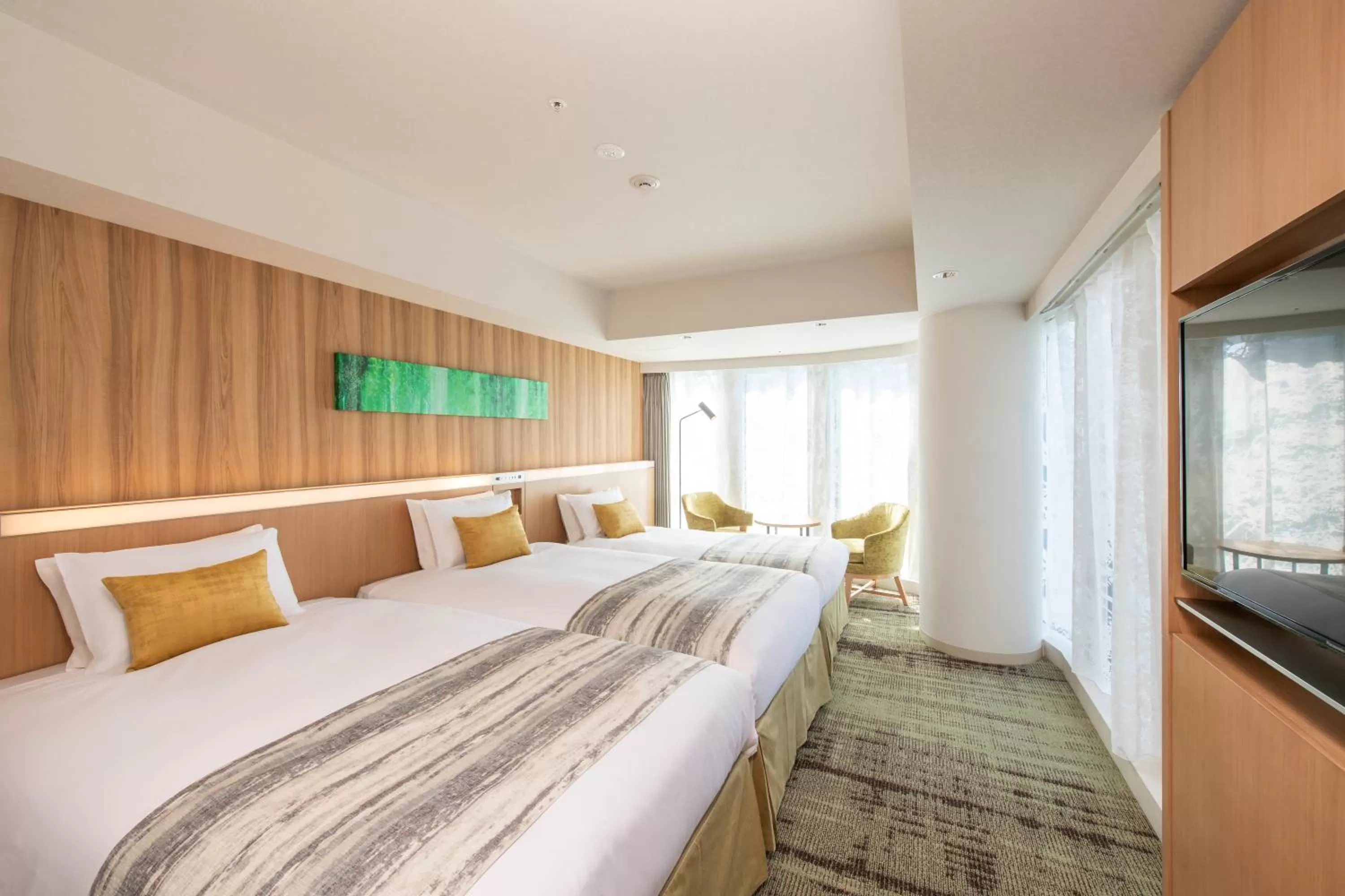 Bed in Hotel GrandBach Sendai