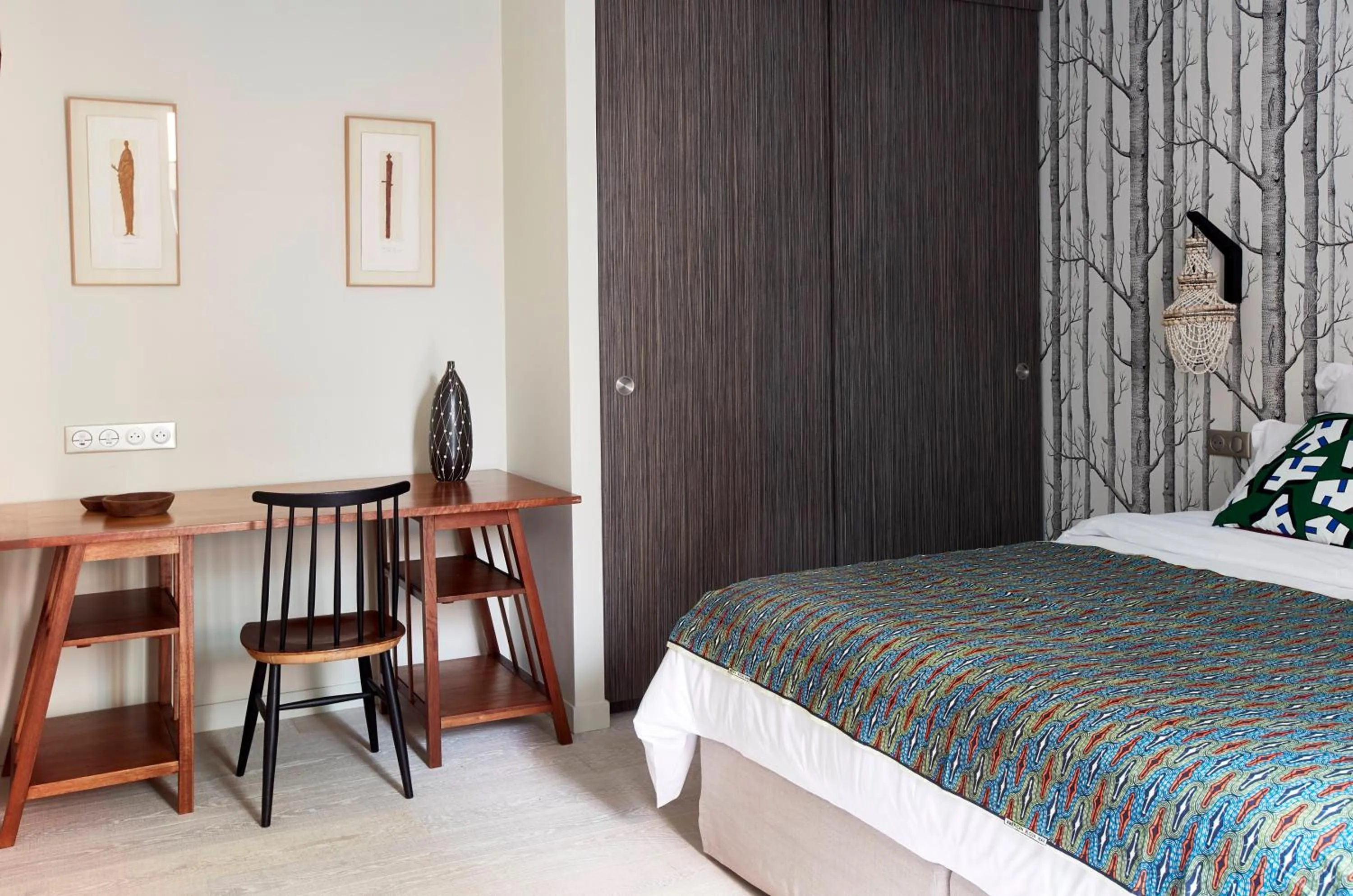 Bedroom, Bed in Eden Lodge Paris