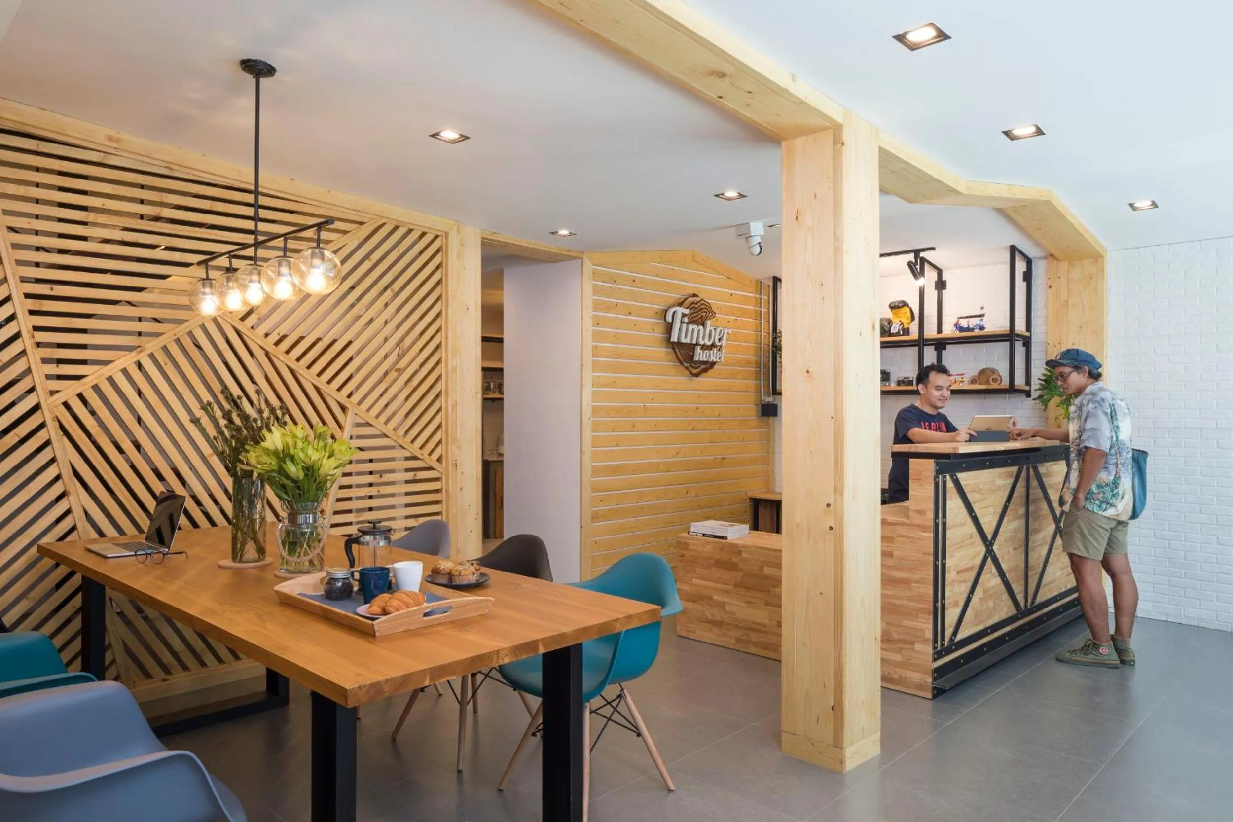 Lobby or reception in Timber Hostel