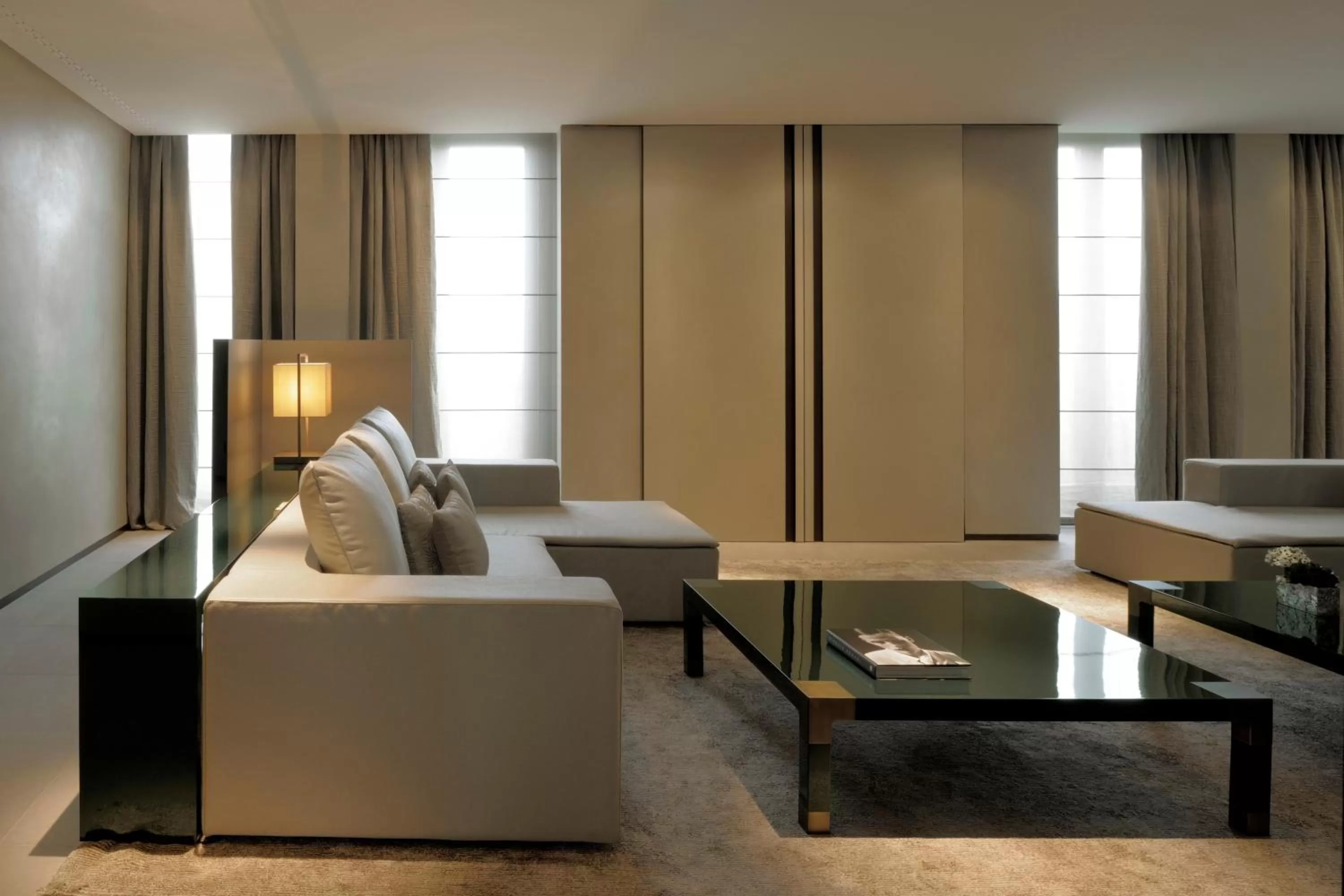 Living room in Armani Hotel Milano