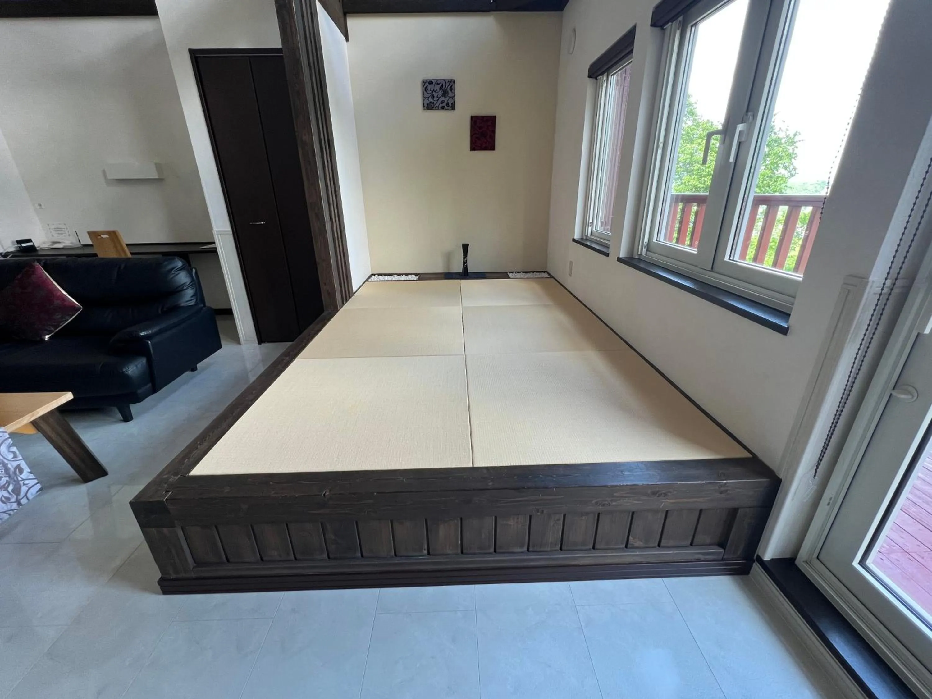 Living room, Bed in Chalet Fuyuri