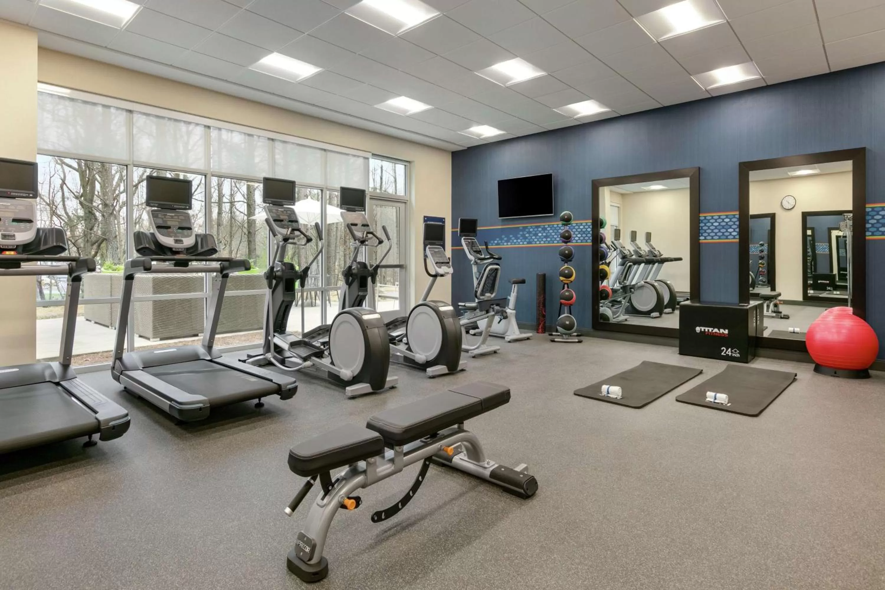 Fitness centre/facilities in Hampton Inn And Suites By Hilton Johns Creek