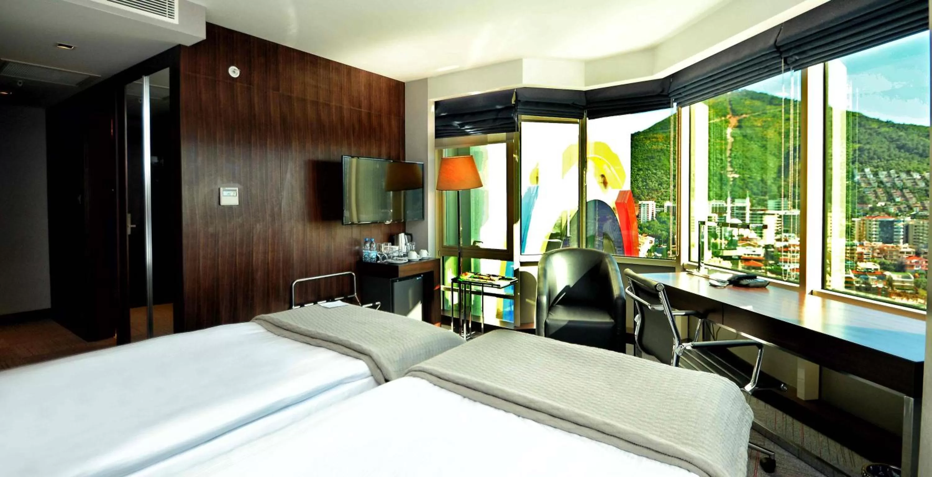 Bedroom, Bed in Ramada Encore by Wyndham Izmir
