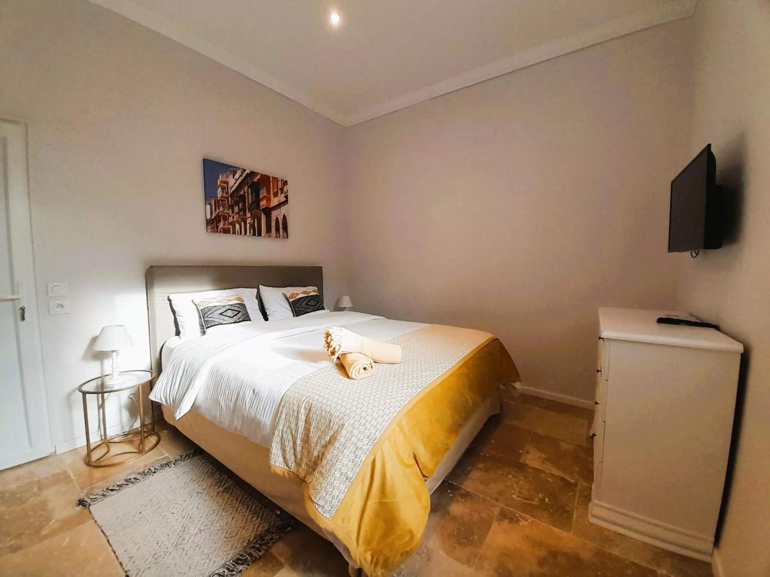 Bed in Palazzo Pisani Malta Boutique and SPA