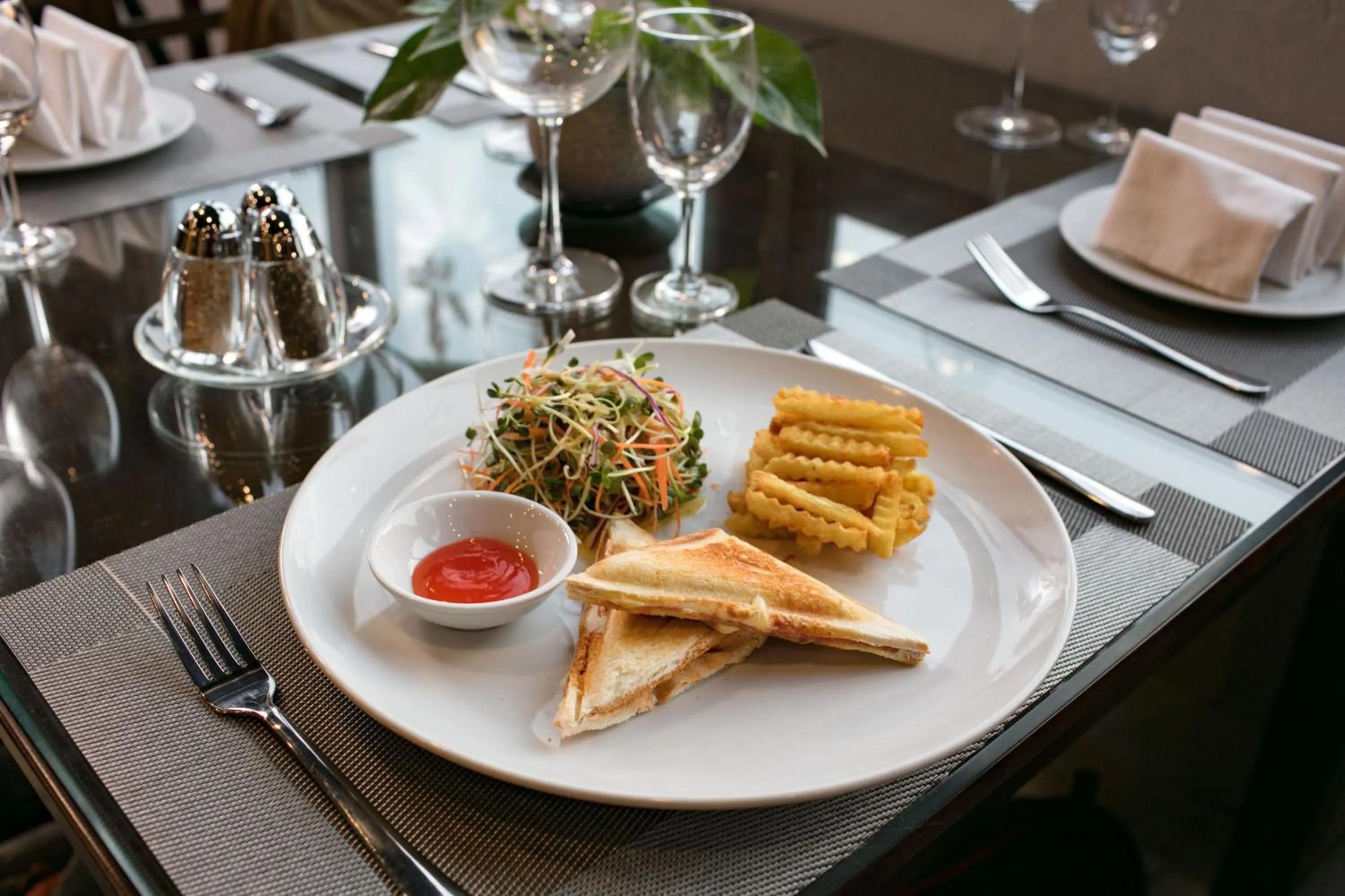Buffet breakfast in Brandi Fuji Hotel