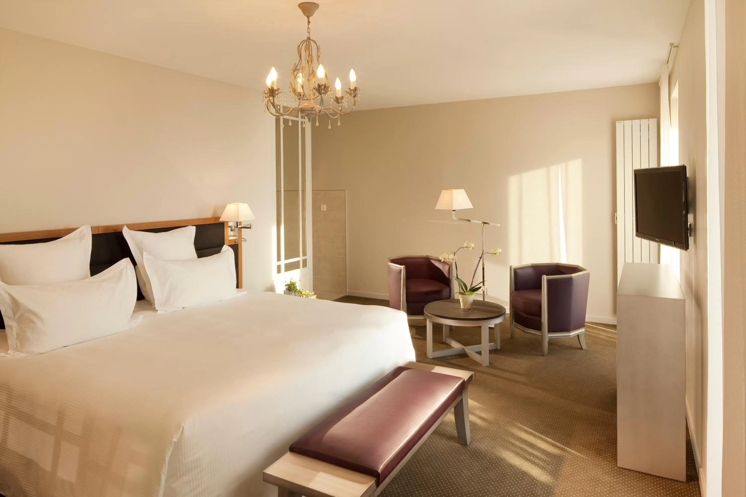 Bedroom, Bed in Grand Hotel de L'Océan