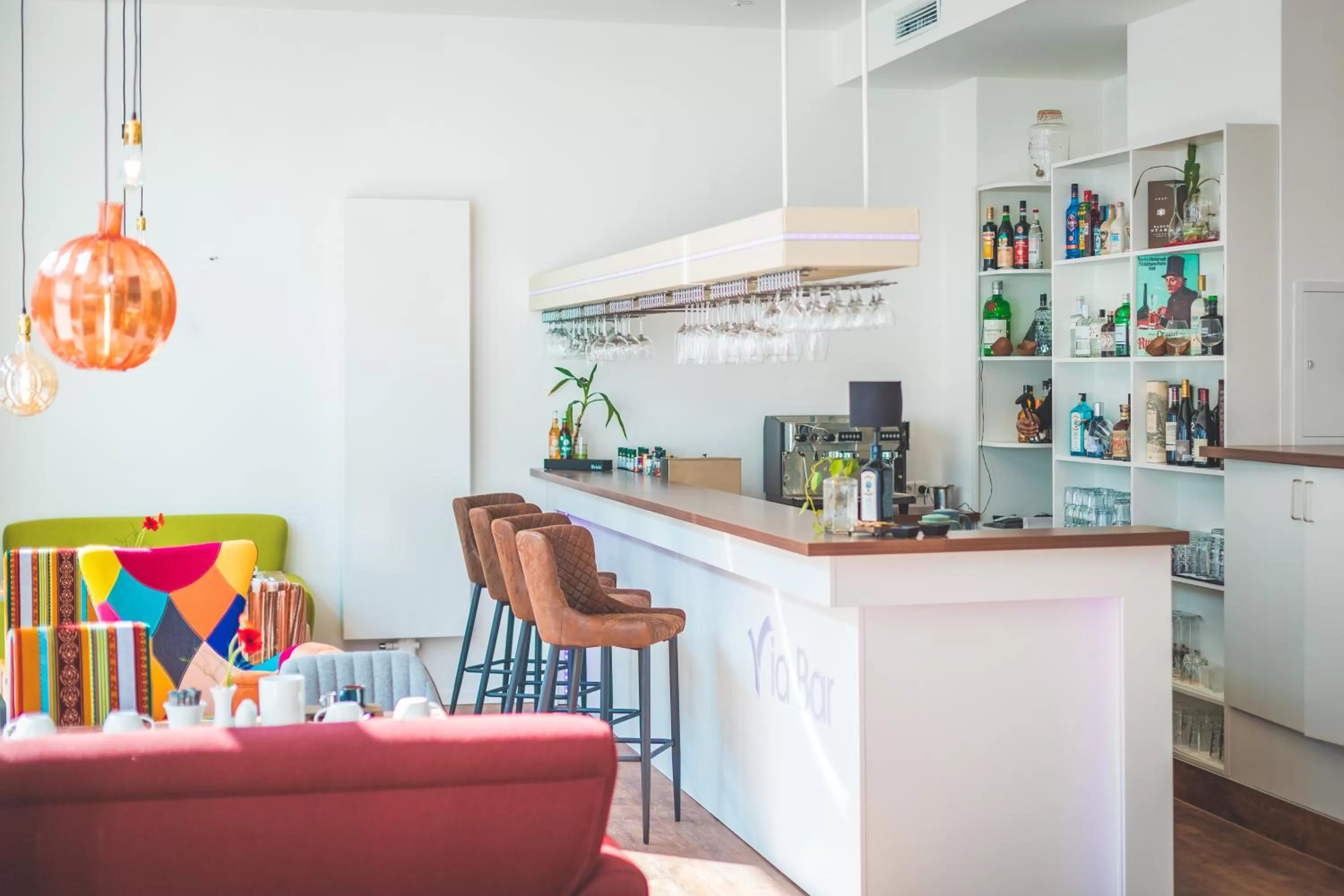 Lounge or bar in Hotel via City Leipzig Mitte