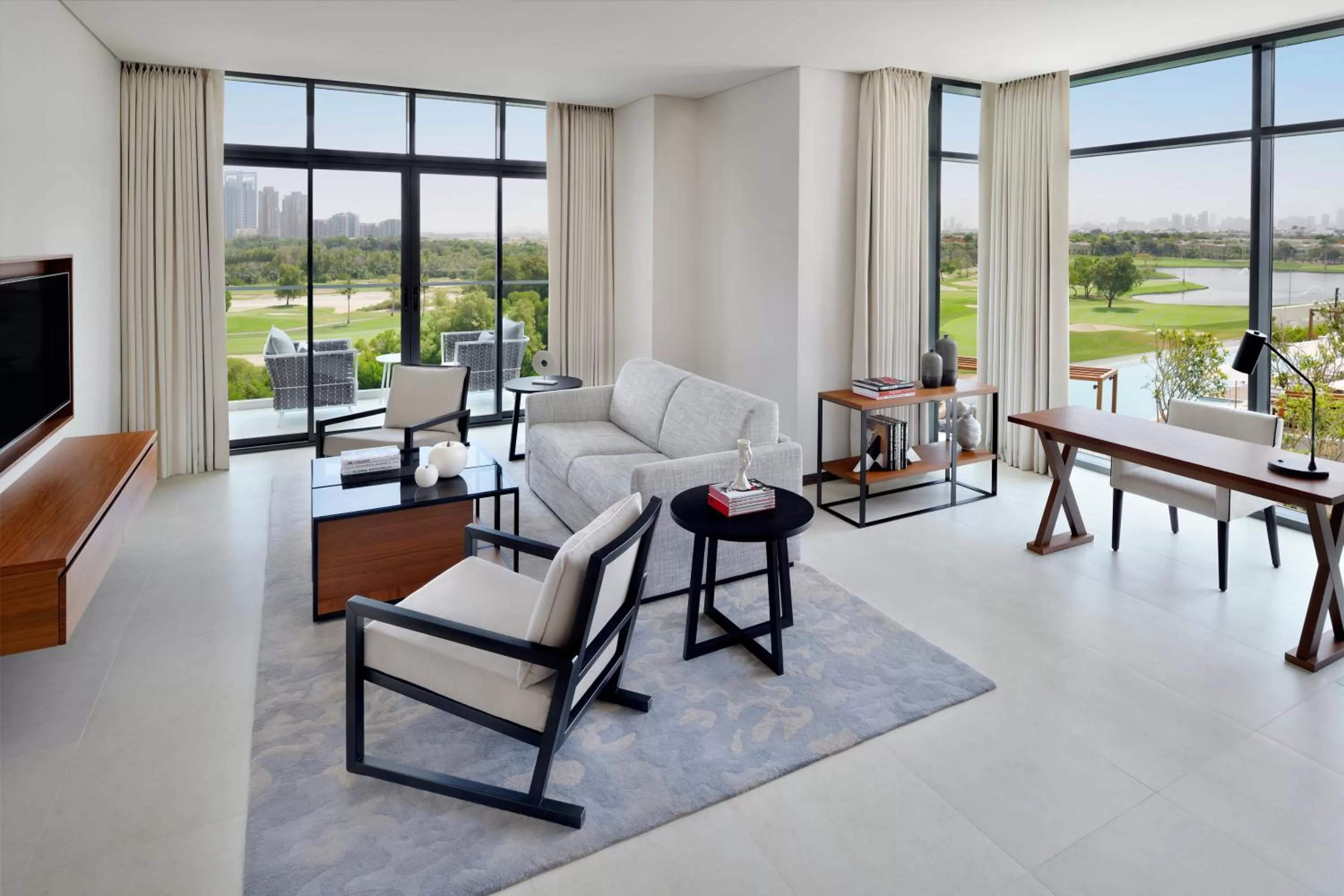 Living room in Vida Emirates Hills