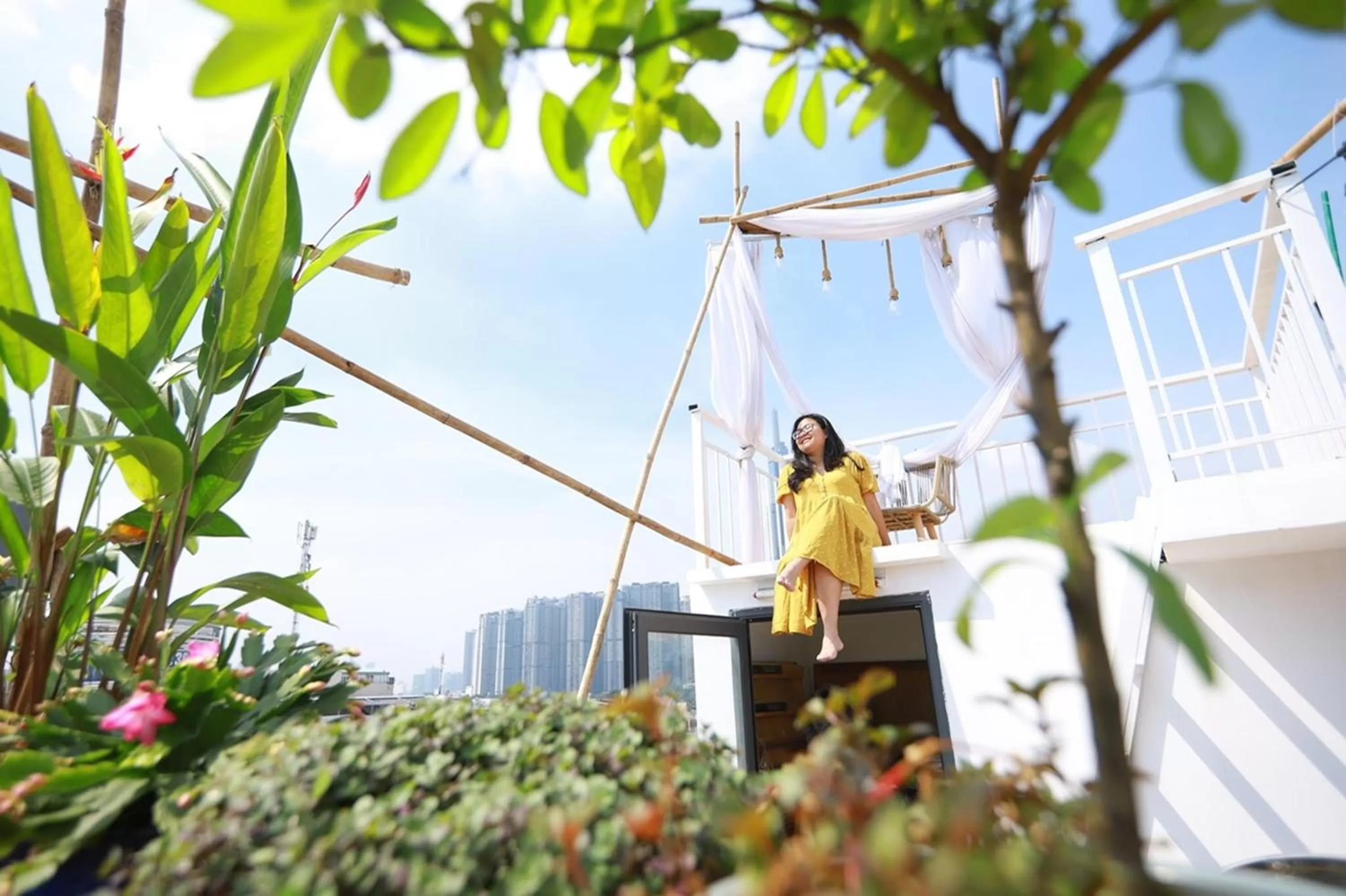 City view in Cherry Apartment - Thao Dien Centre