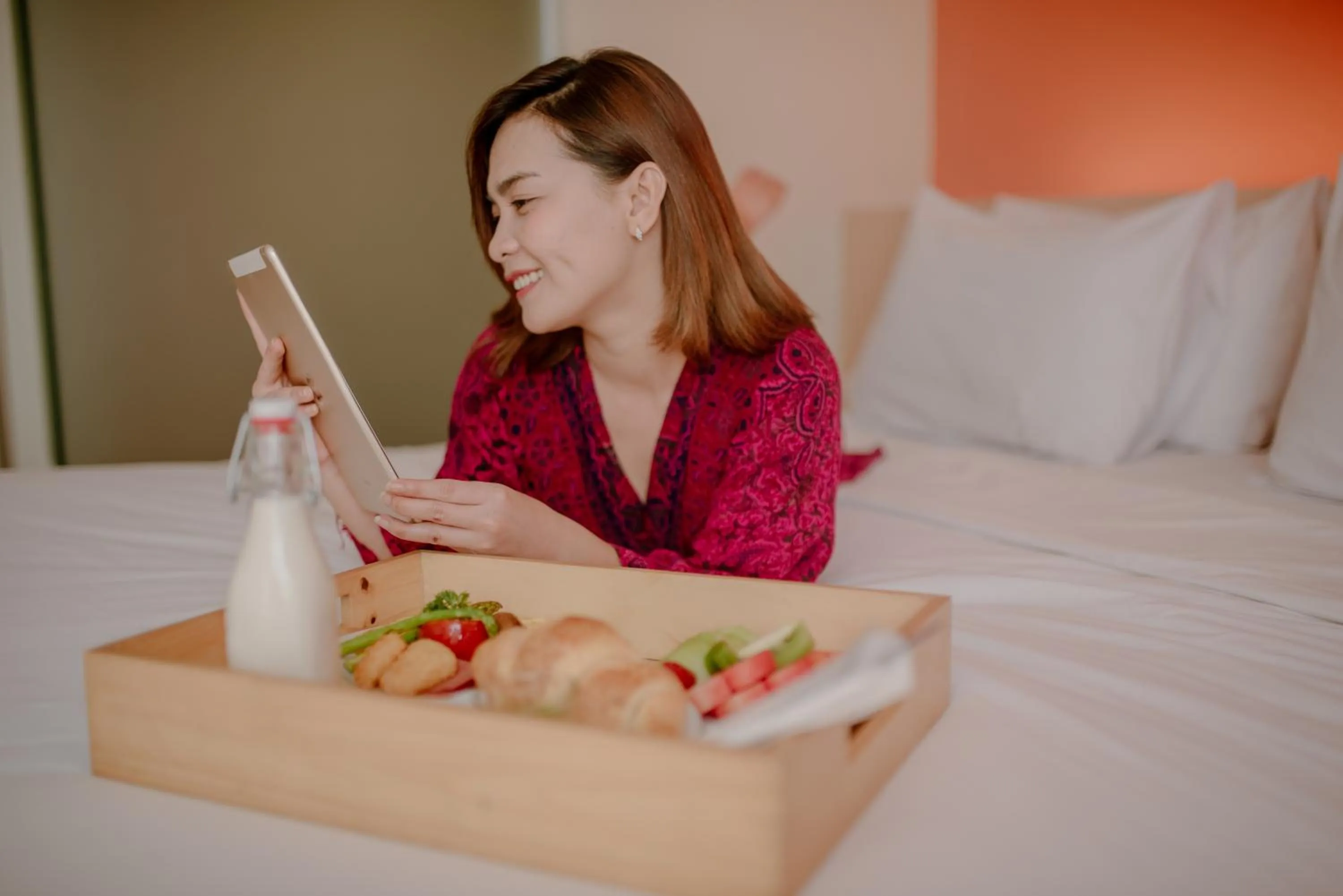 Bed in The Bountie Hotel and Convention Centre Sukabumi