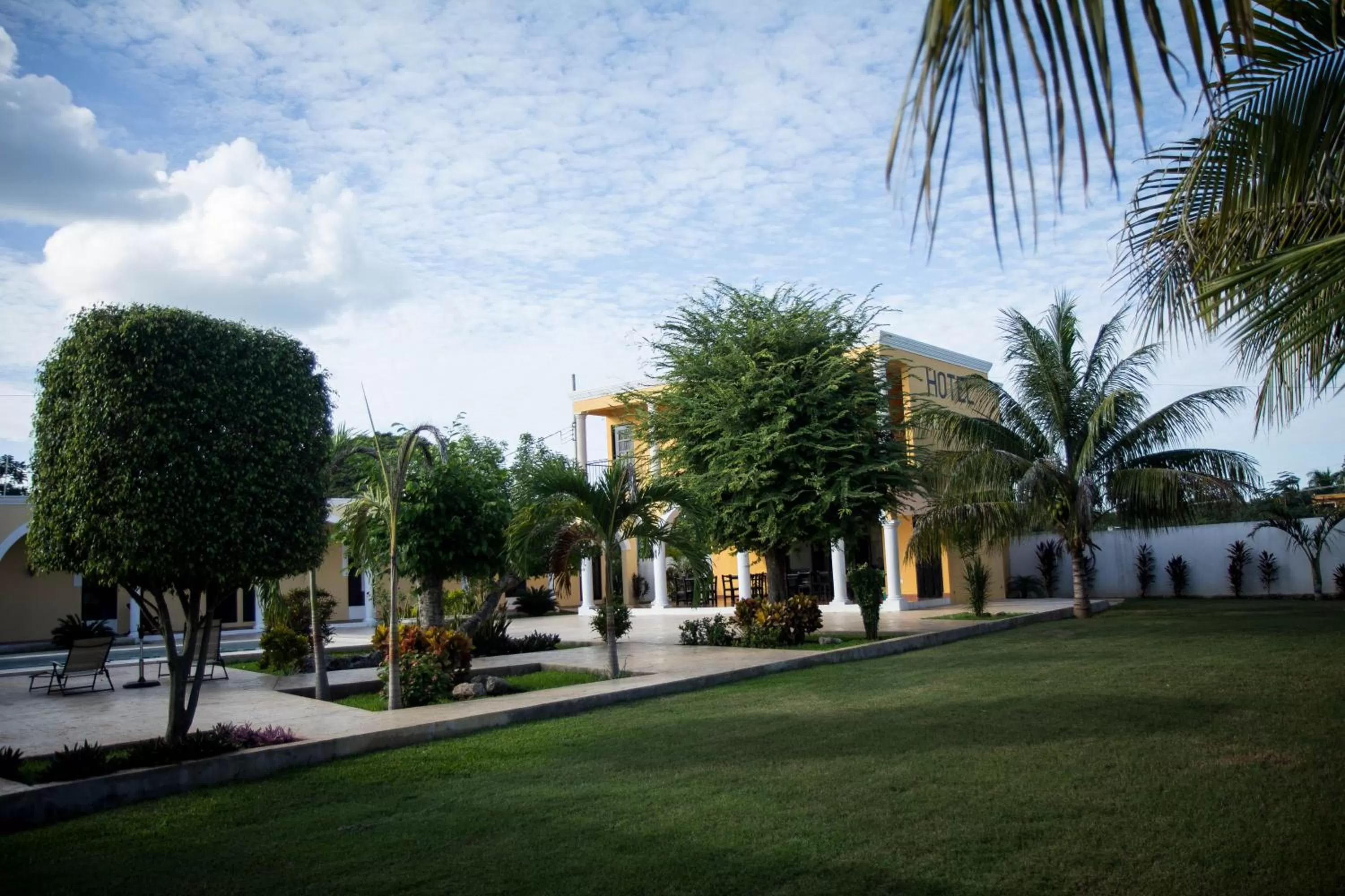 Garden view in Hotel Hacienda de Izamal