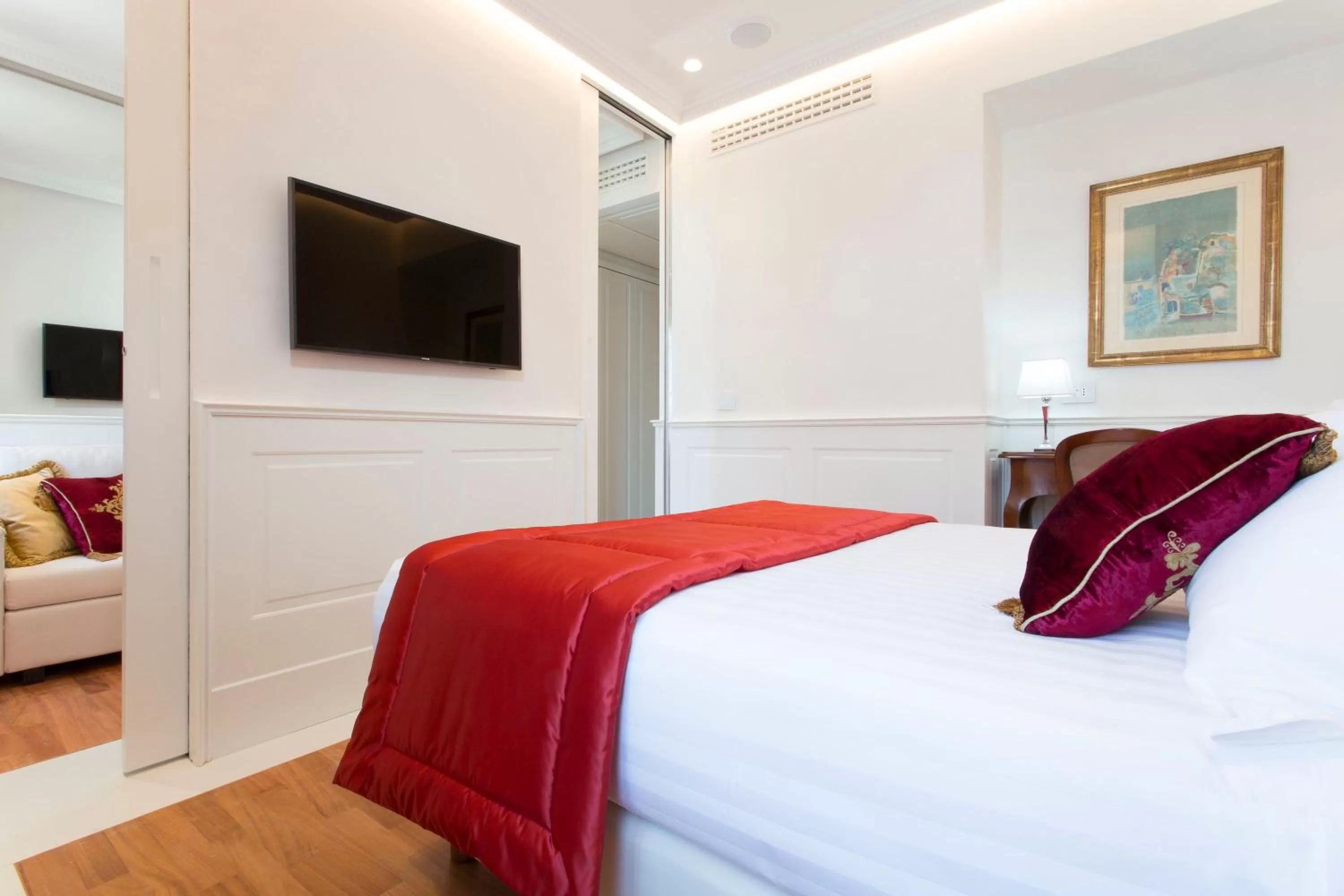 Bedroom, Bed in Hotel Degli Artisti