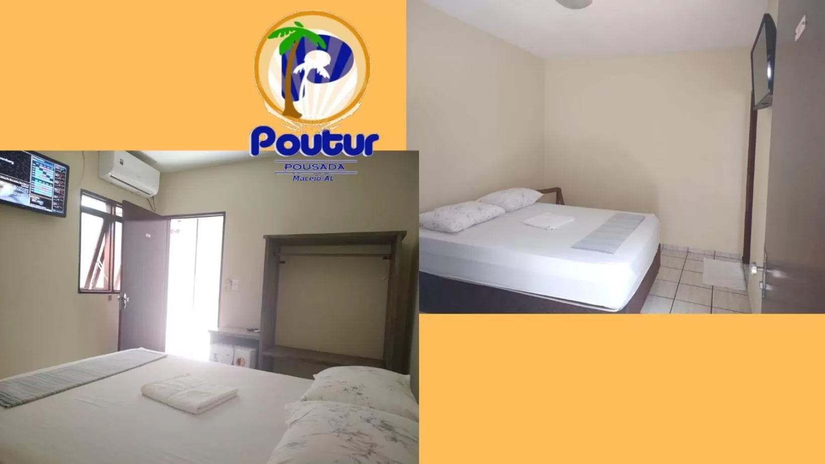 Bed in Poutur Pousada