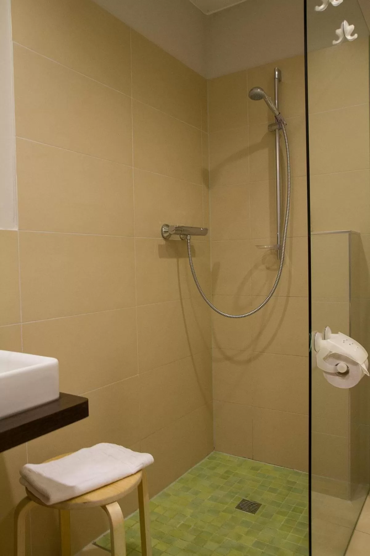 Shower in Biohotel Spöktal