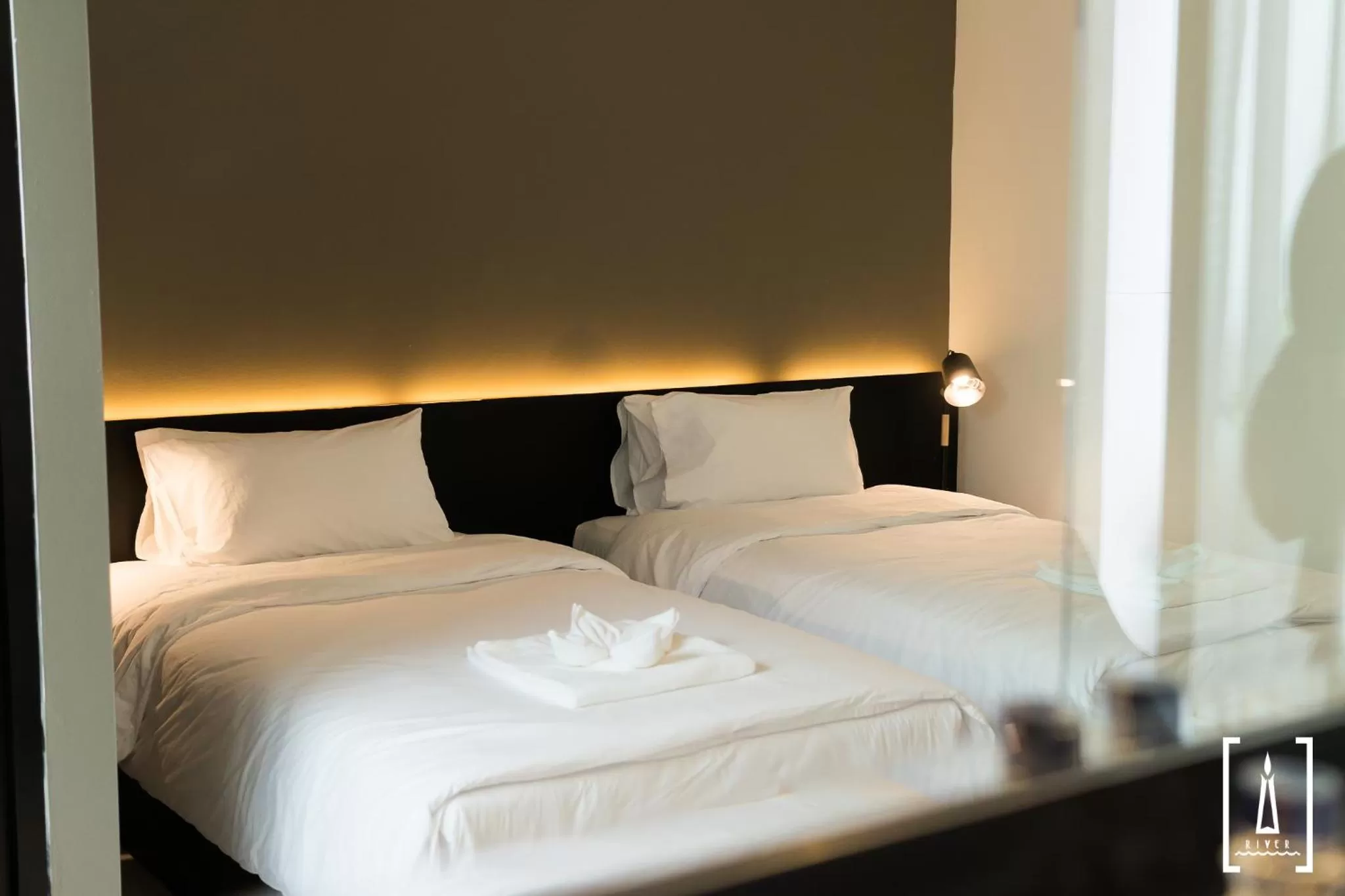 Bed in i-river chiangmai