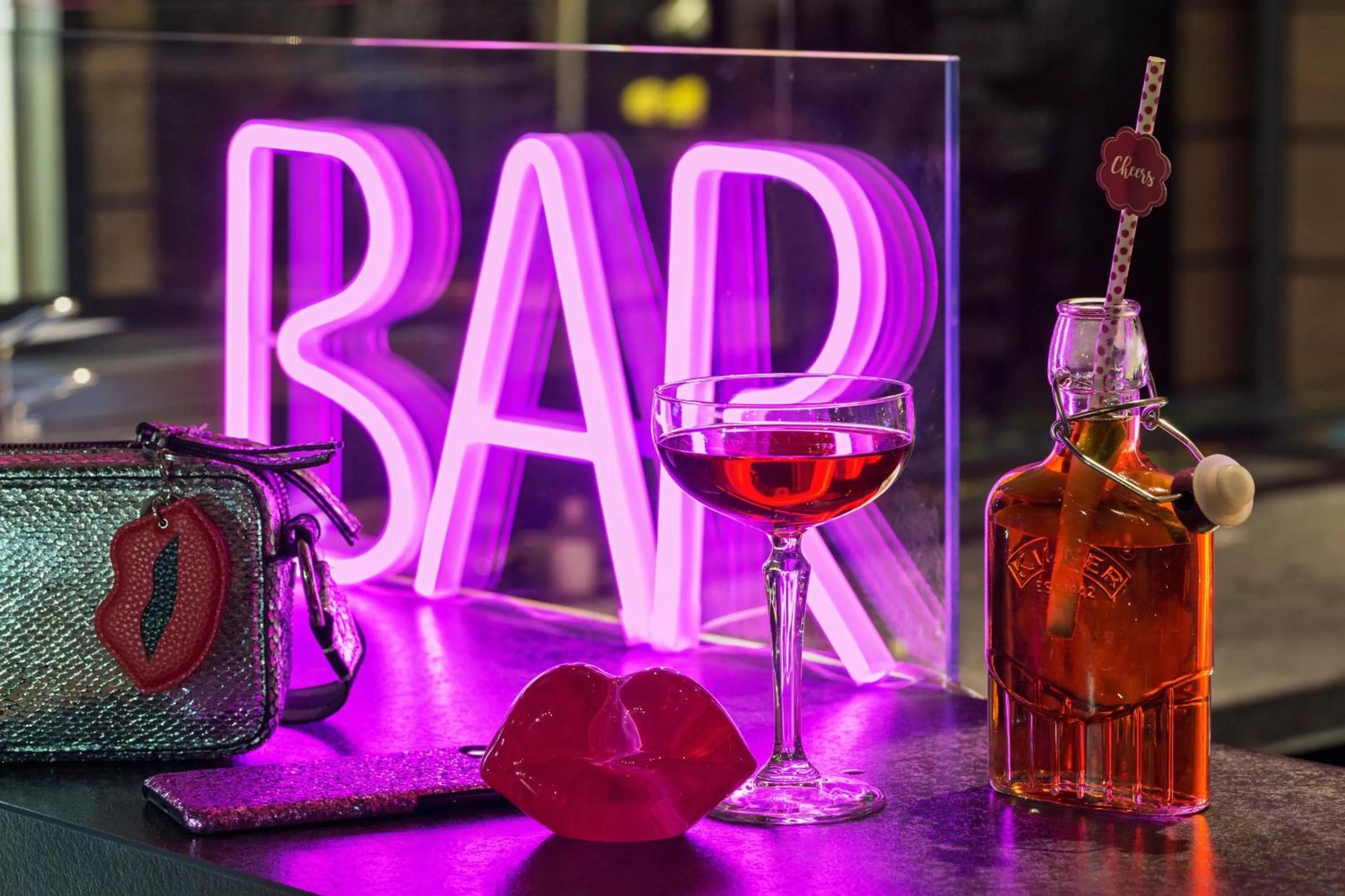 Lounge or bar in Moxy Munich Ostbahnhof