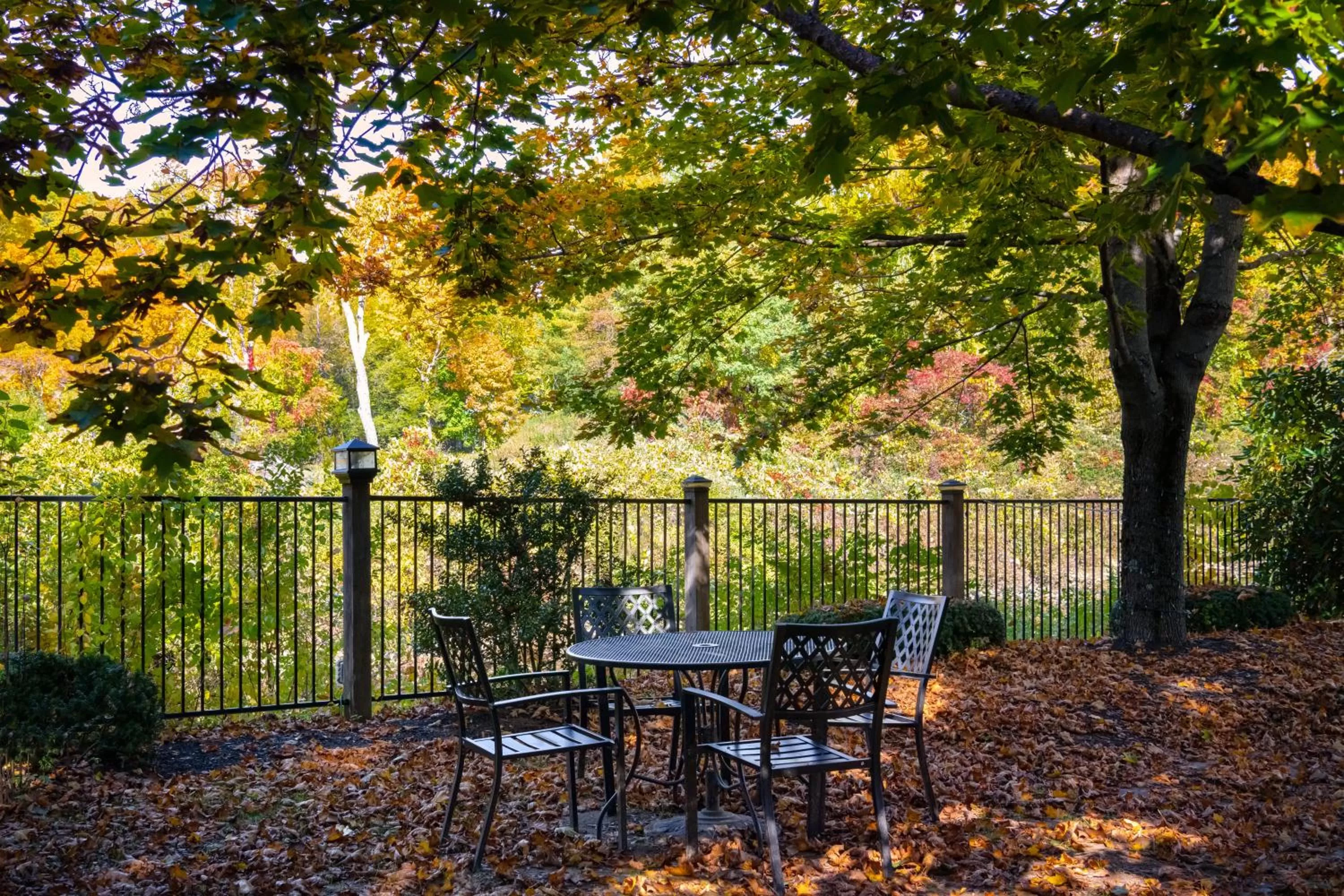 Patio in Riverhouse by Weekender formerly Jack Daniels Inn