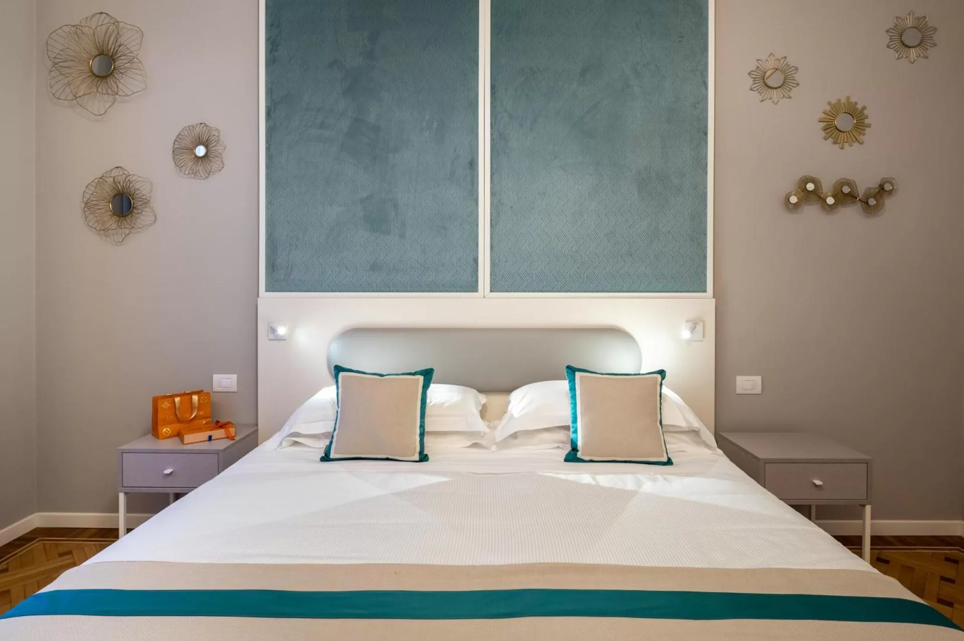 Bed in Hotel Monte Rosa