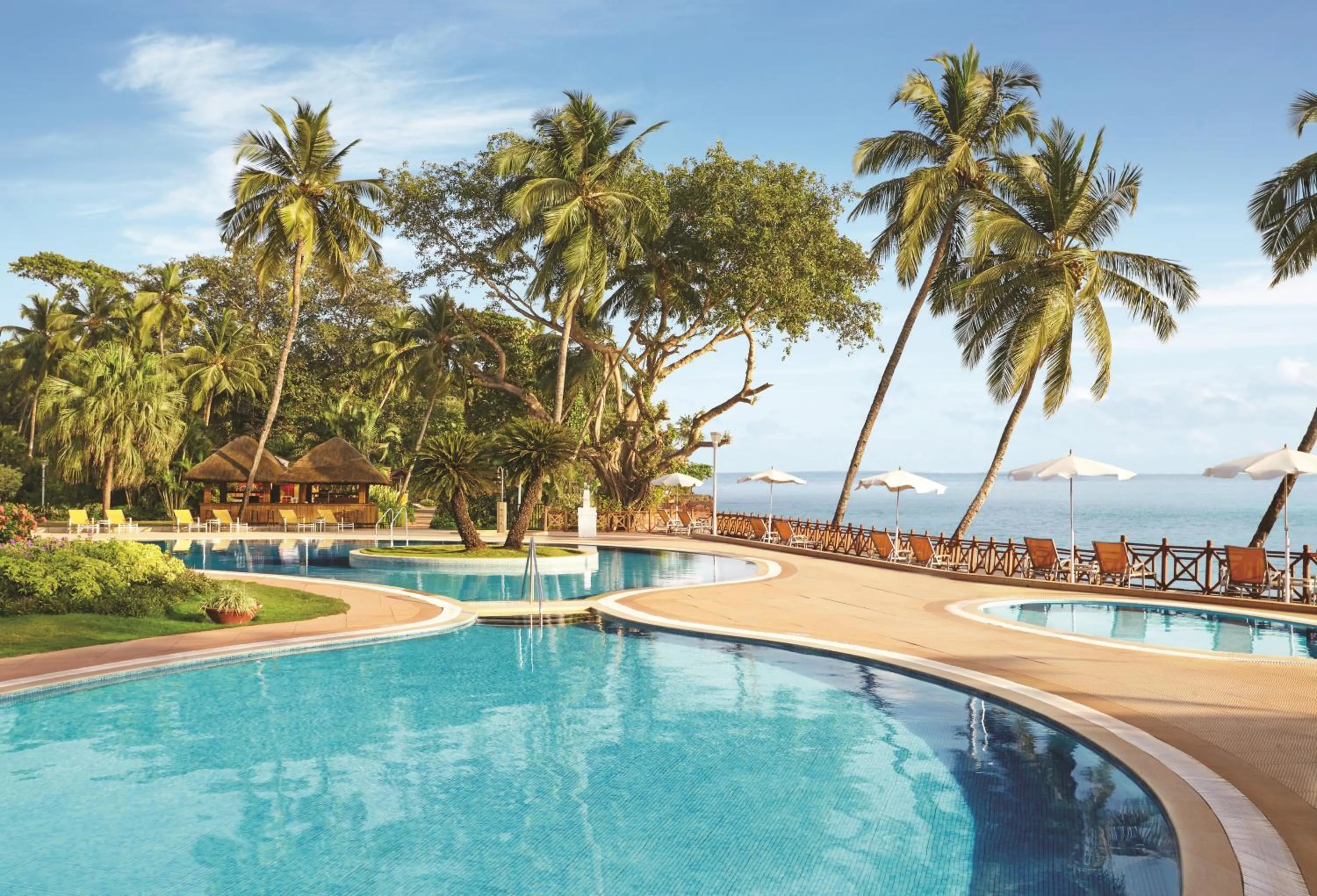 Pool view in Taj Cidade de Goa Heritage, Goa