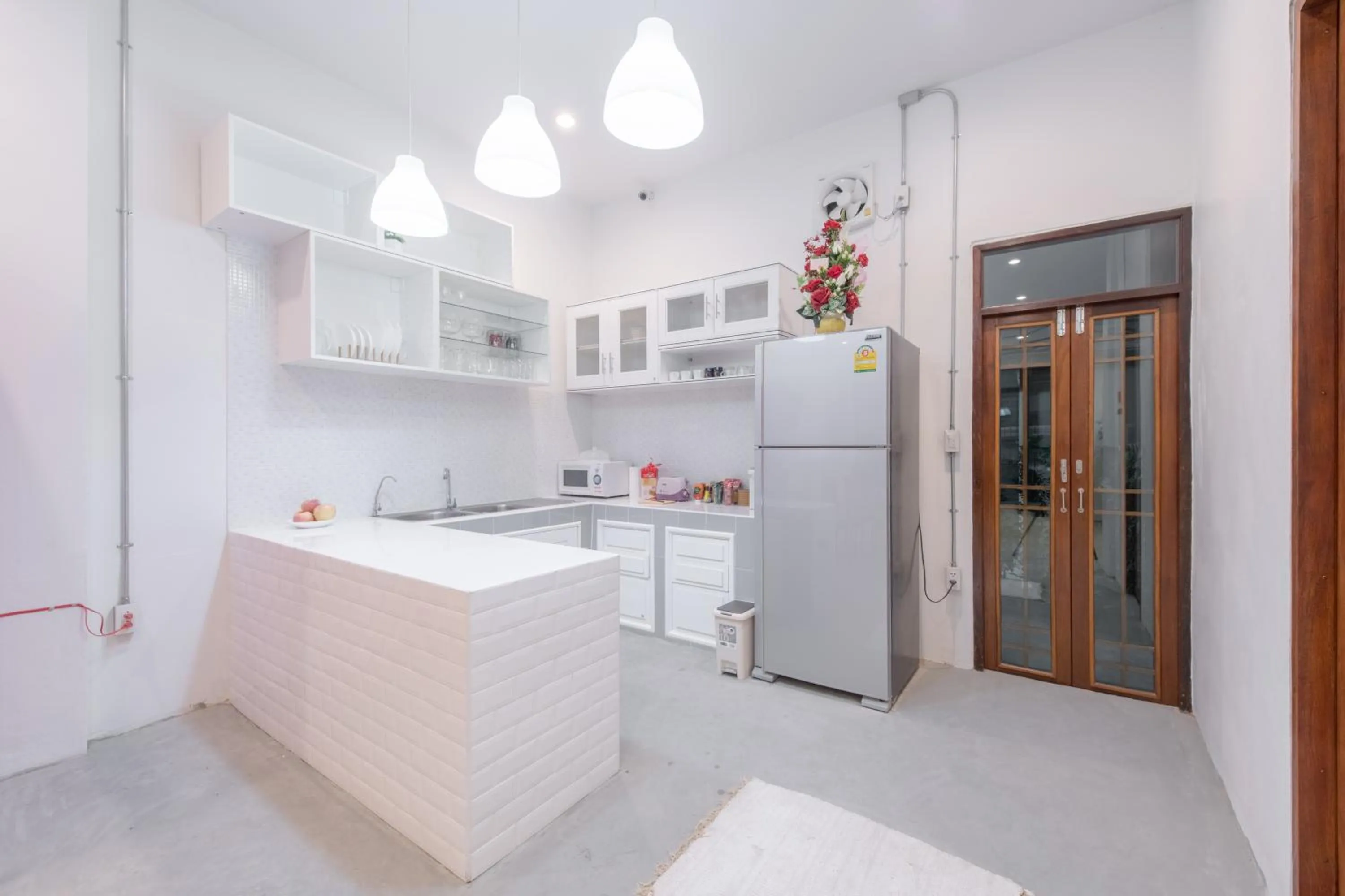 Decorative detail in Tiny Taladnoi Hostel