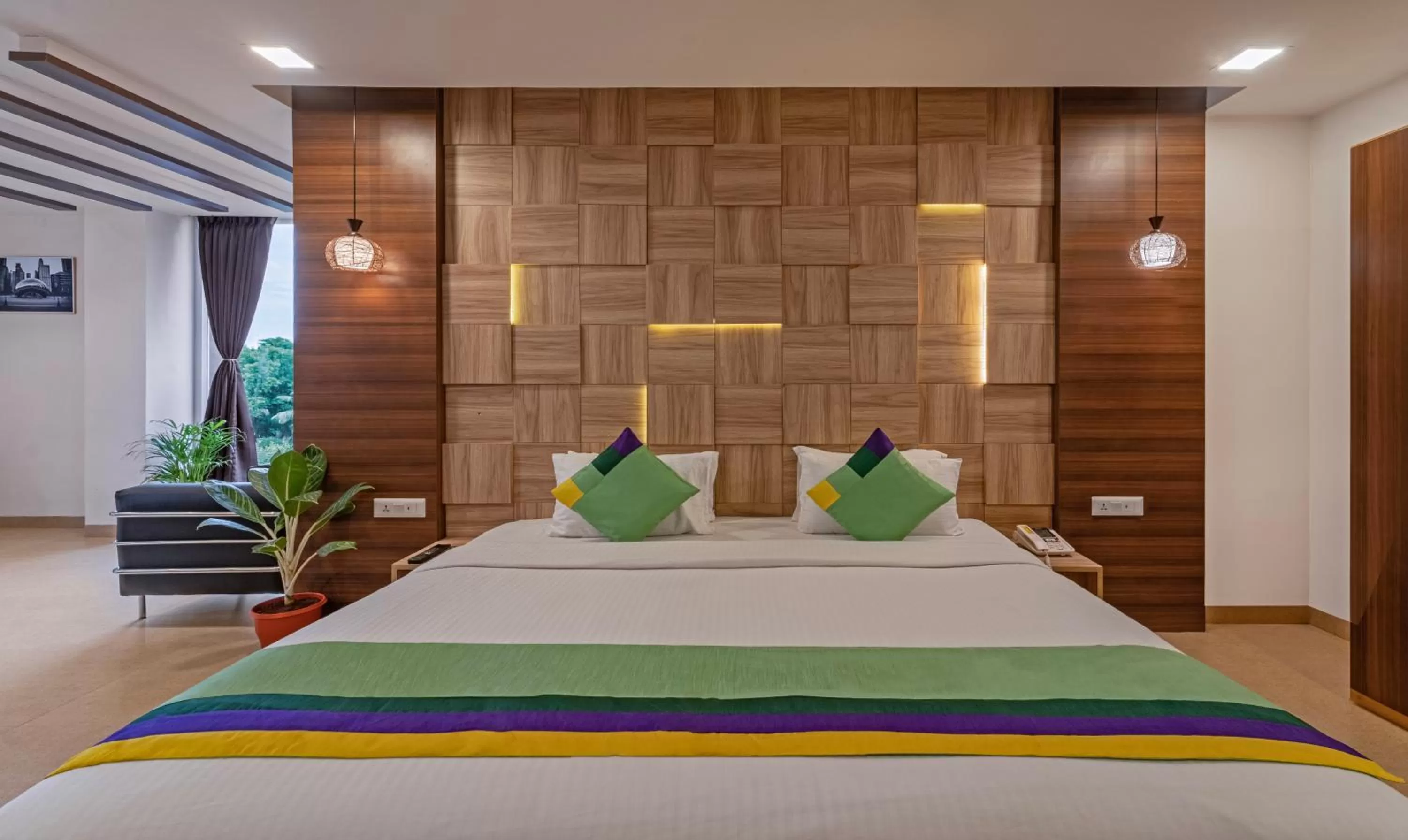 Bedroom, Bed in Treebo Golden Swan Tambaram