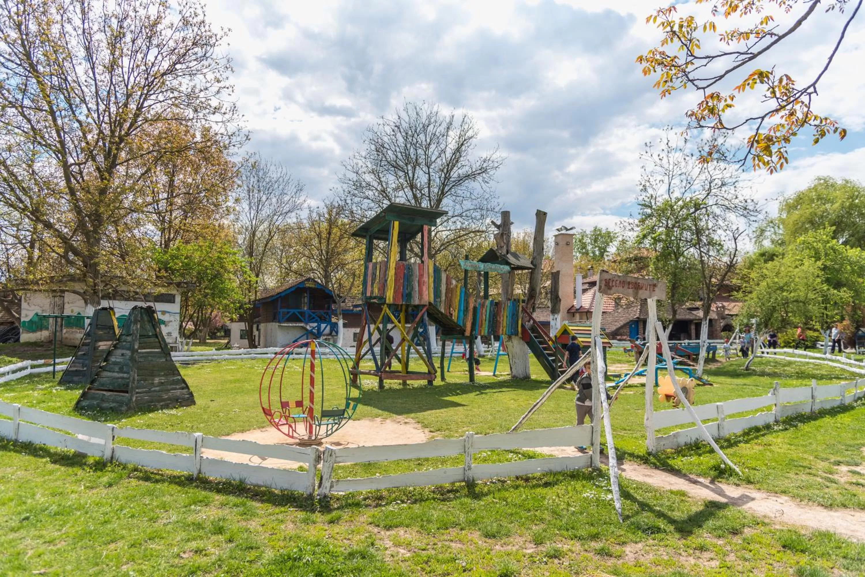 Children play ground, Children's Play Area in B&B Etno Village Sunčana Reka