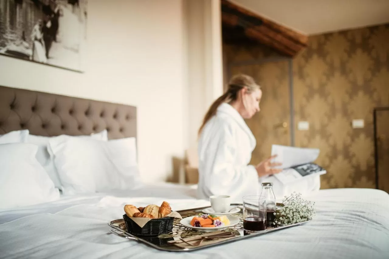 Food and drinks, Bed in Palazzo Barocci