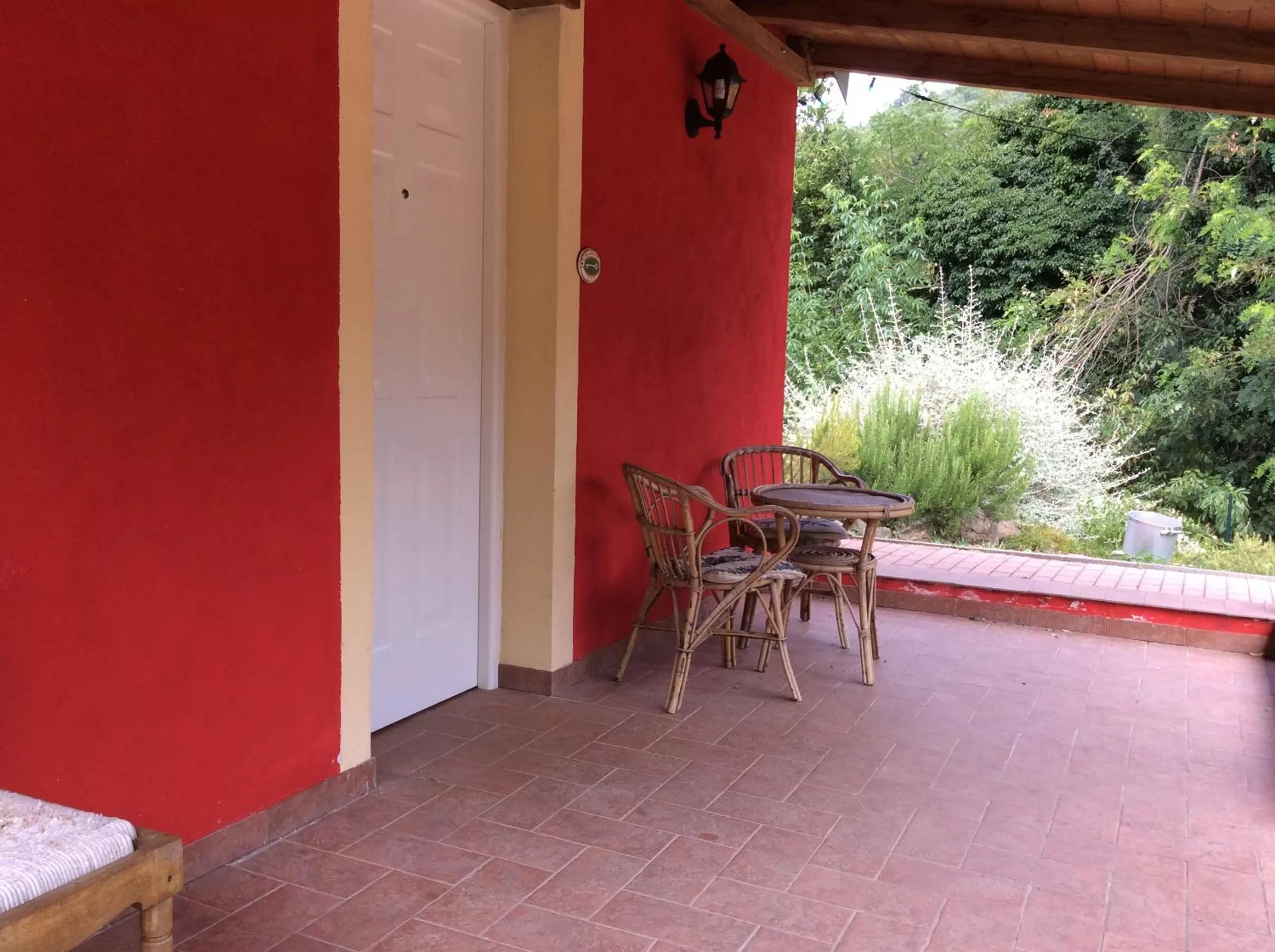 Garden view in B&B Casalnovo