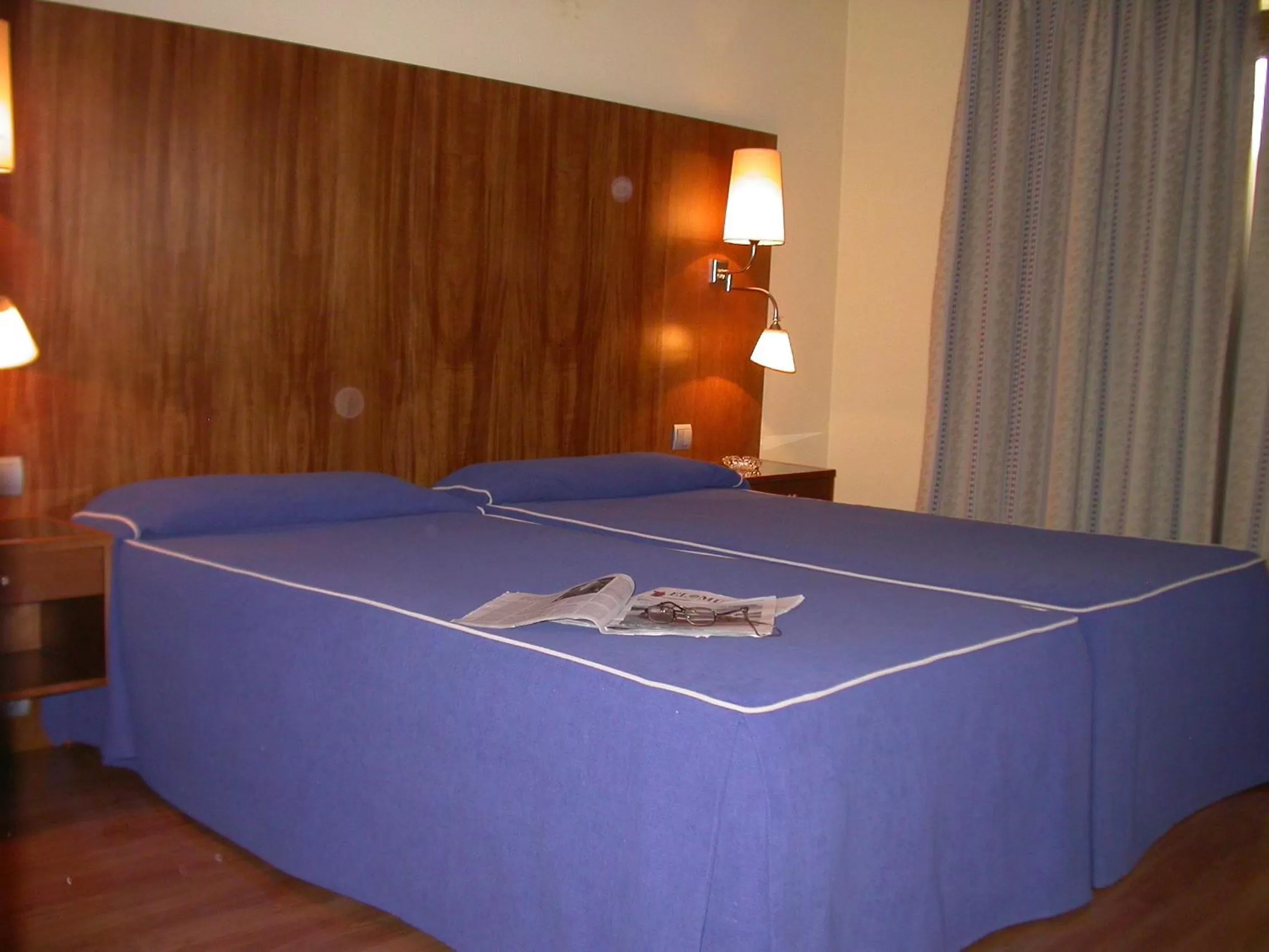 Bed in Hotel Galaico