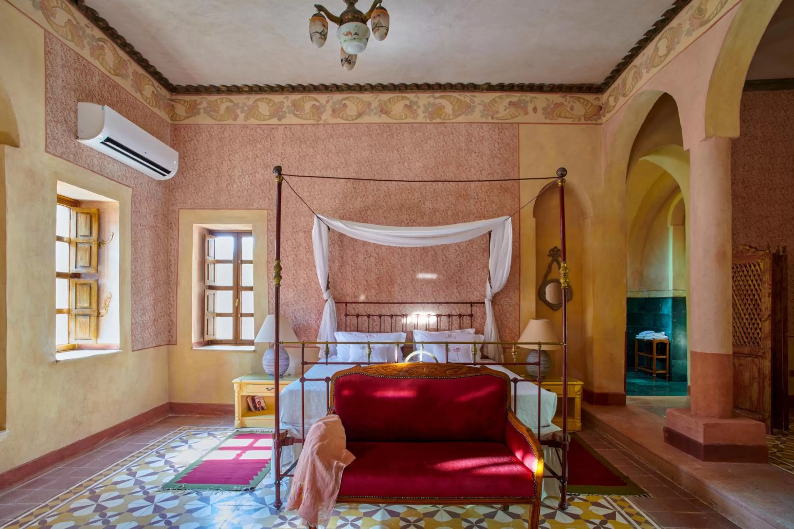 Bedroom, Bed in Al Moudira Hotel