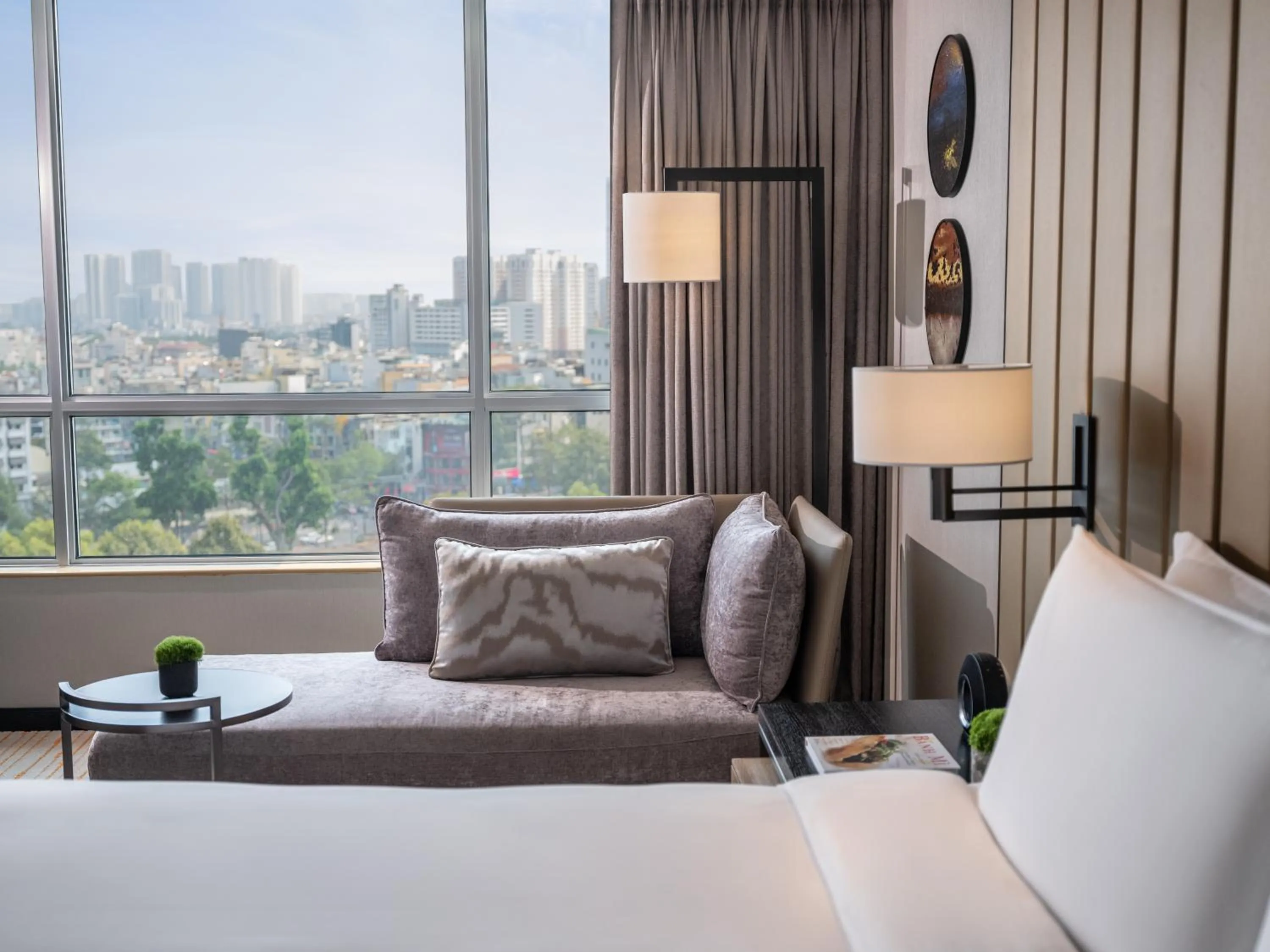 View (from property/room), Bed in New World Saigon Hotel