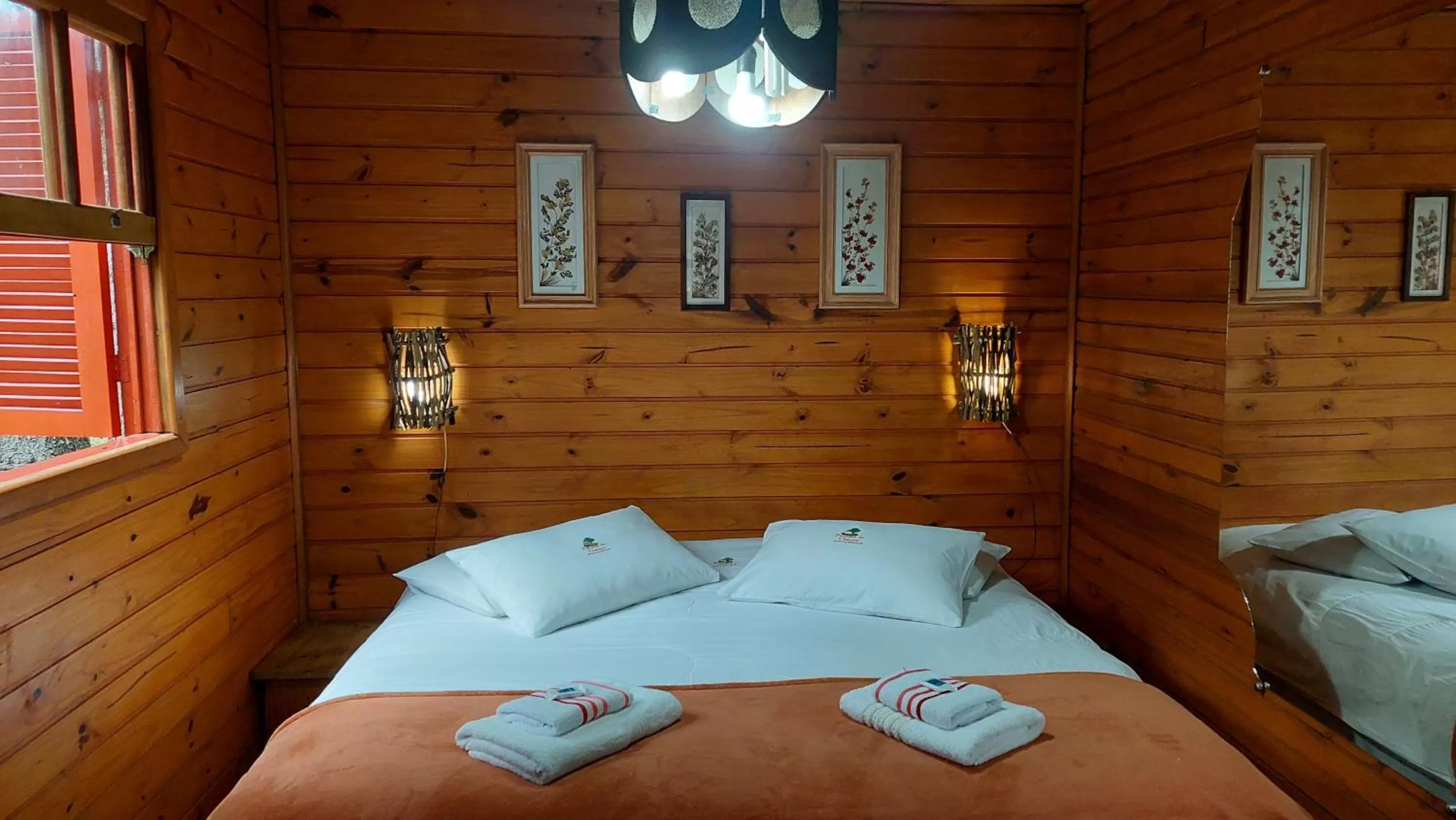 Bed in Pousada da Chacara