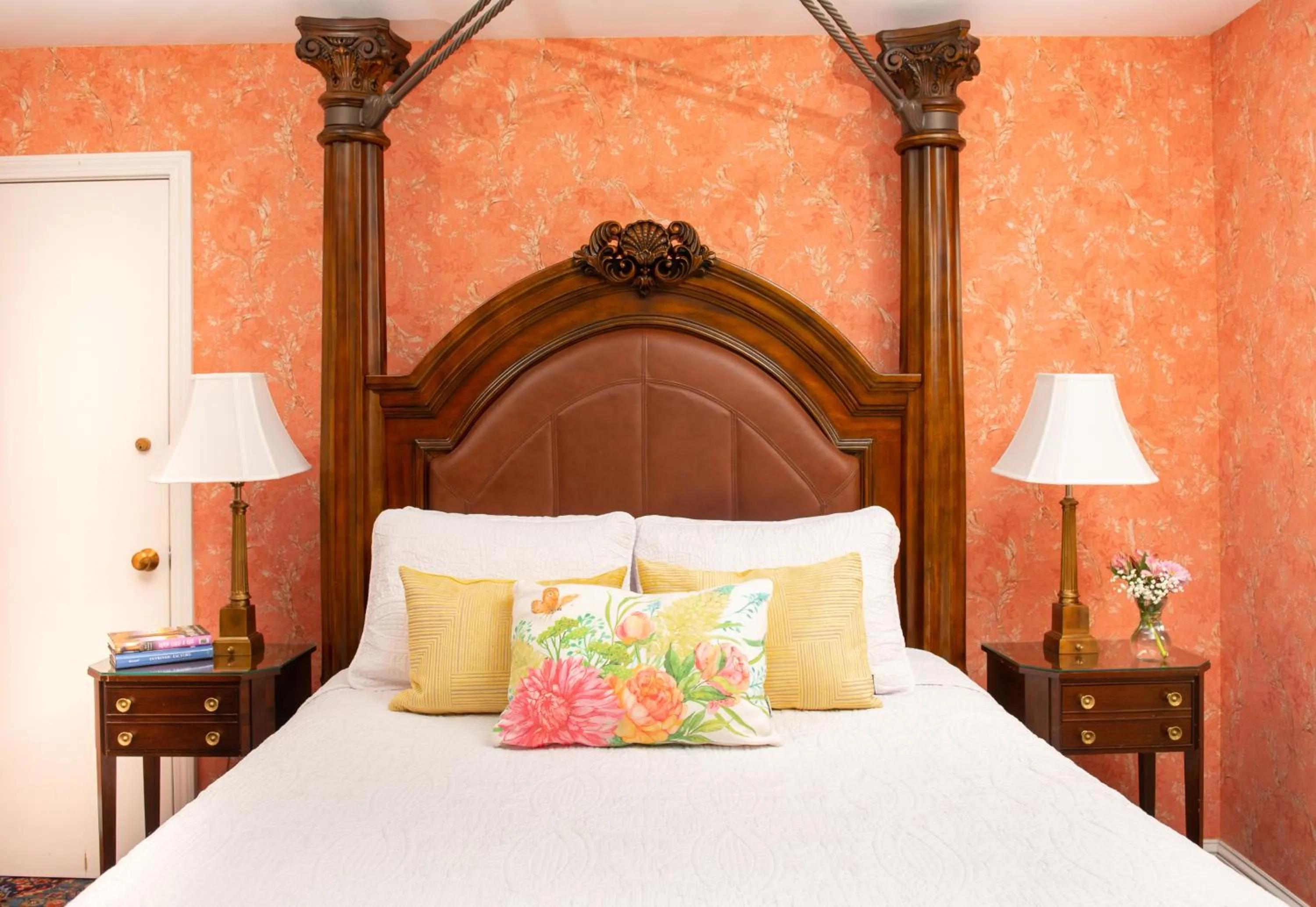 Bed in America's Cup Inn Newport